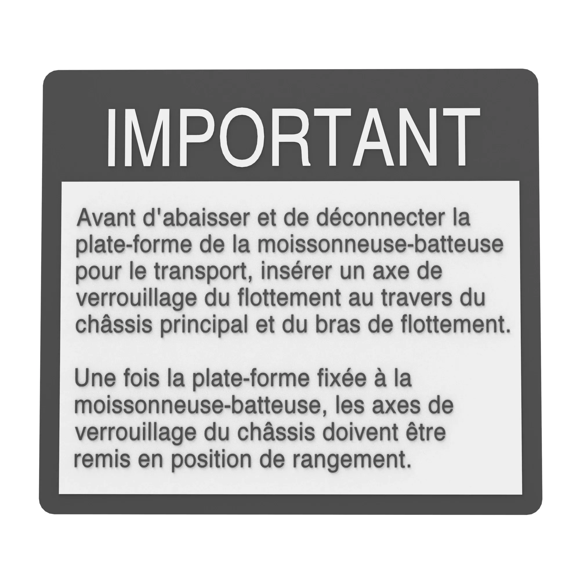 Label, Information, French
