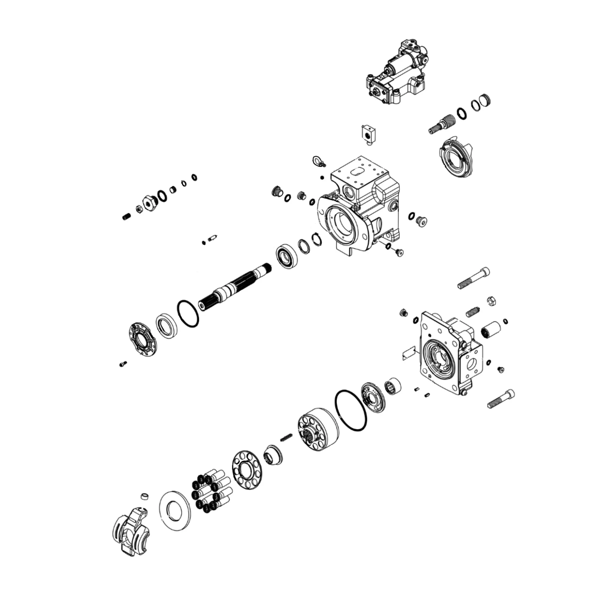 John Deere Fan Drive Hydraulic Piston Pump - 4712983