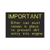 John Deere Instruction Plate - H86896