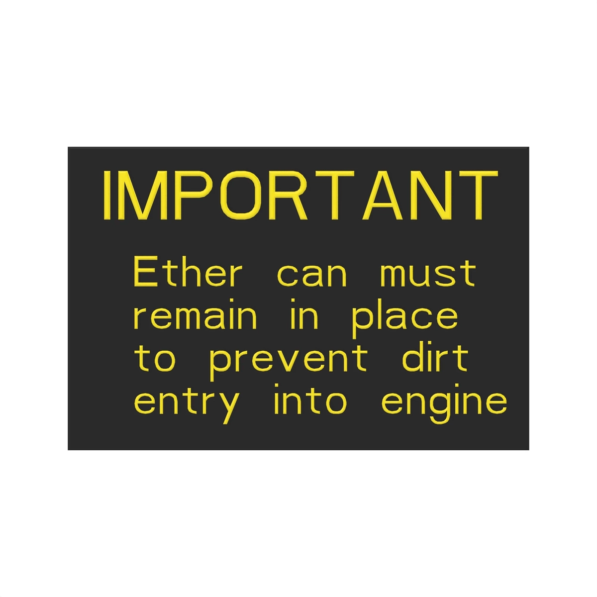 John Deere Instruction Plate - H86896