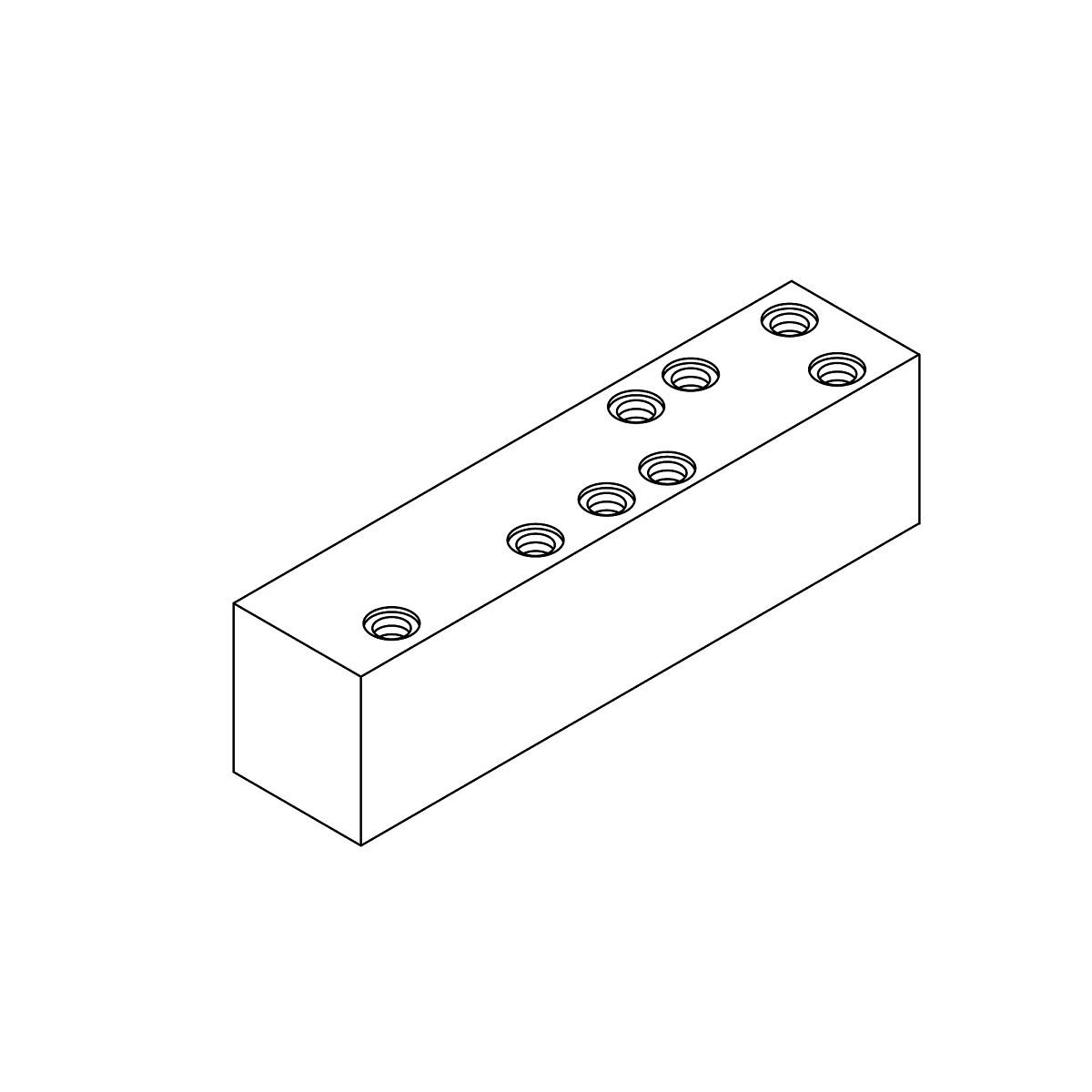 Flow Control HYD. Valve, Block W/ O