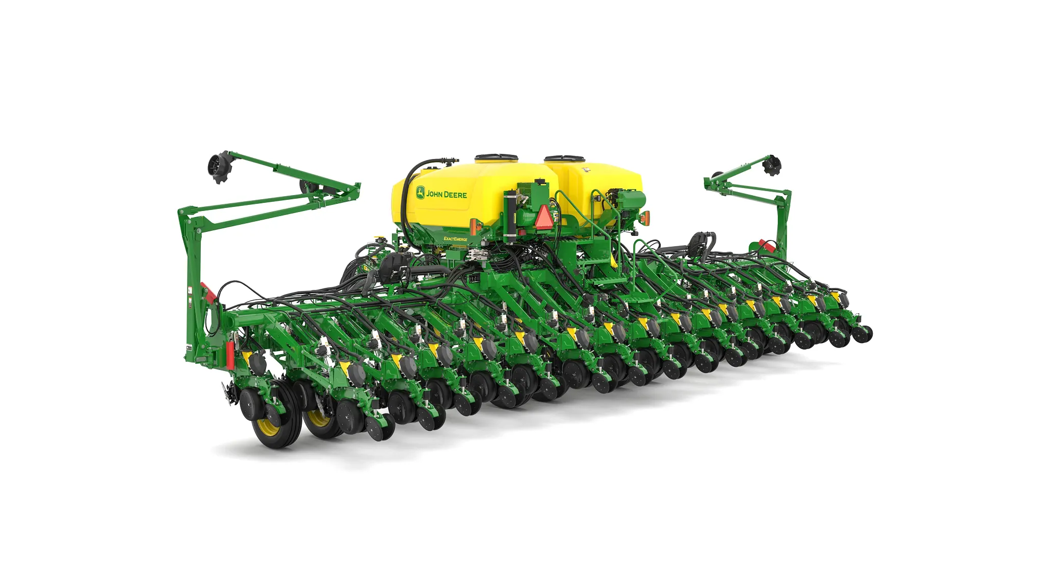 Studio image with left rear view of 1795 16-Row Split 31 Planter.
