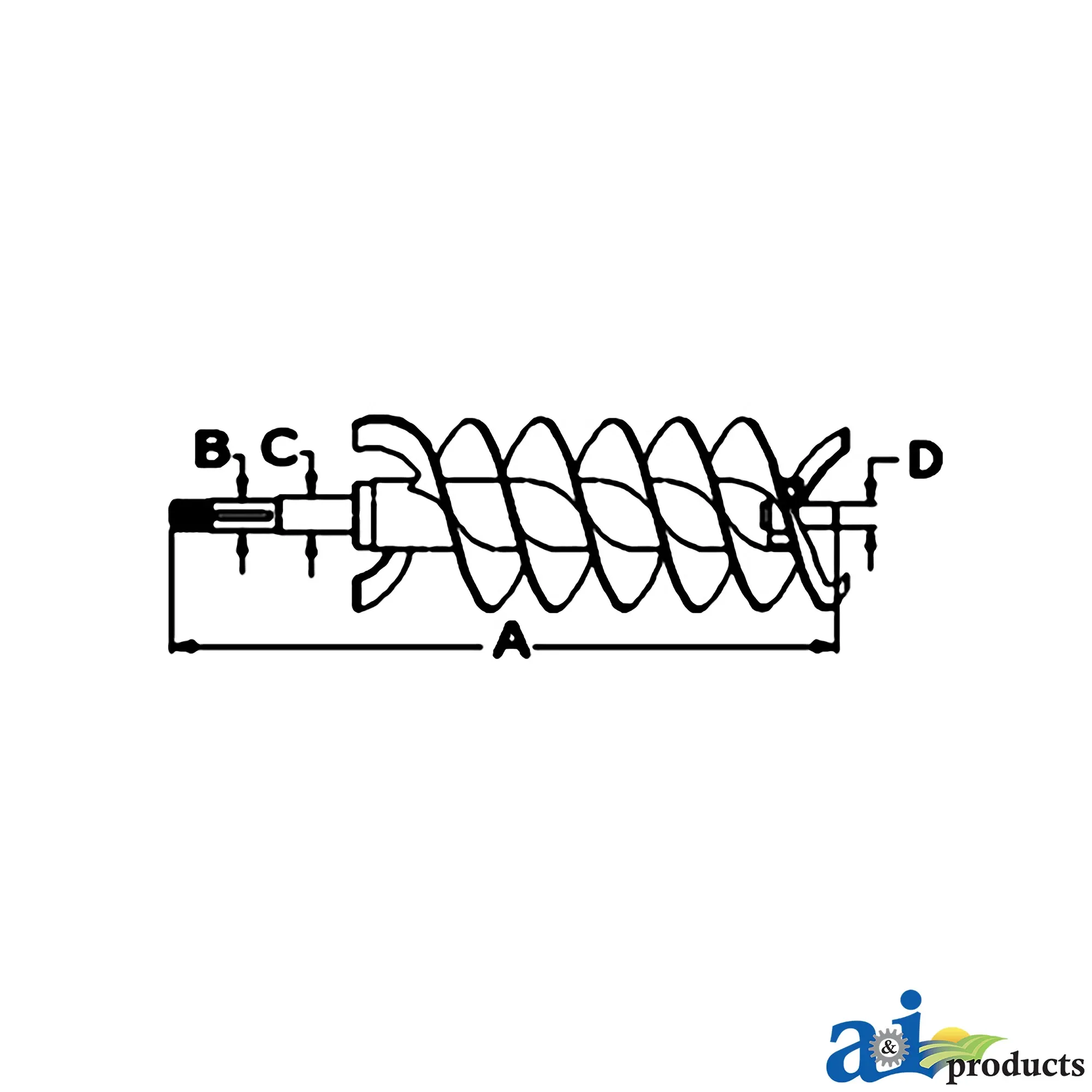 A&I Products Grain Tank Folding Auger - A-AH146214