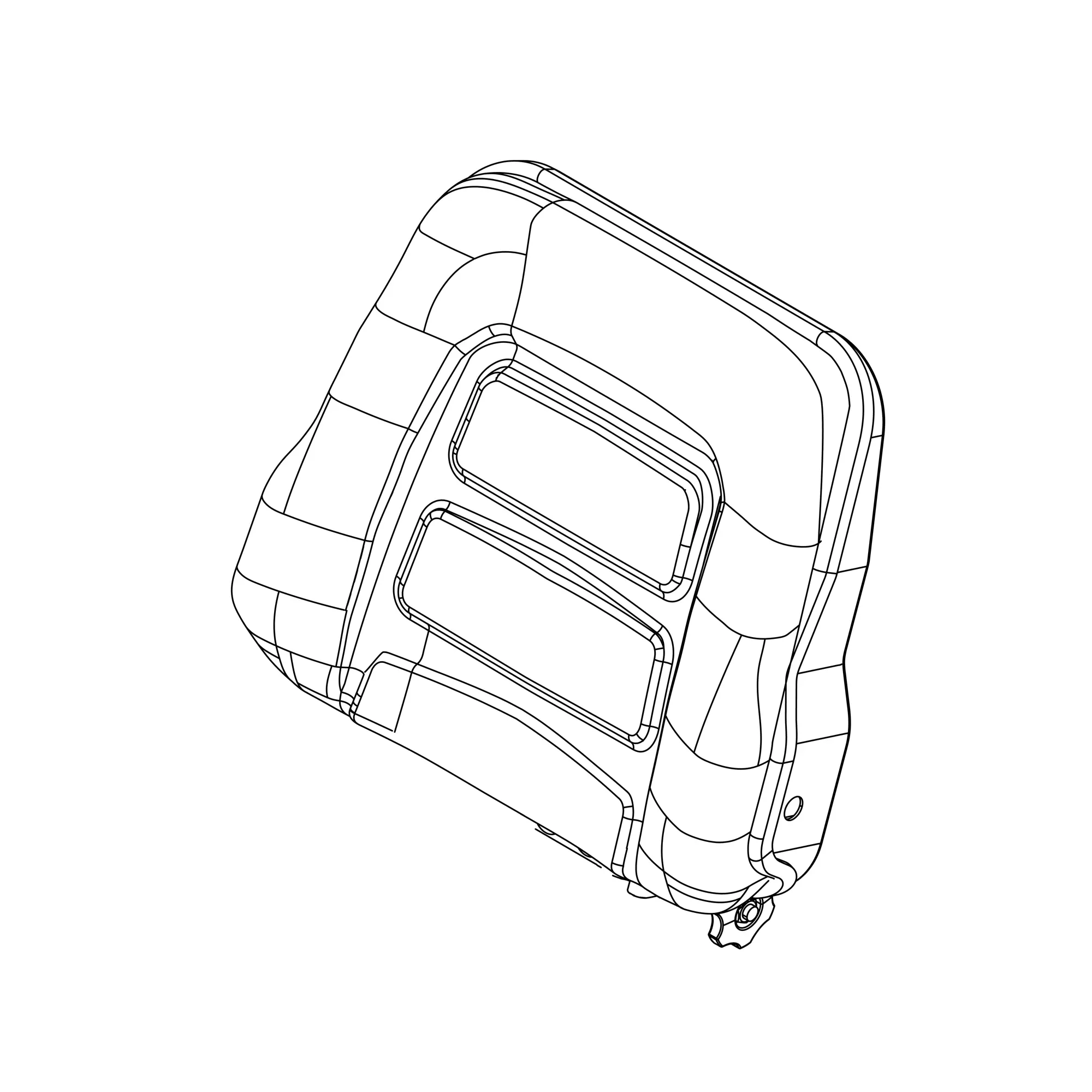 John Deere Operator Seat Backrest Cushion without Armrest - SJ31429