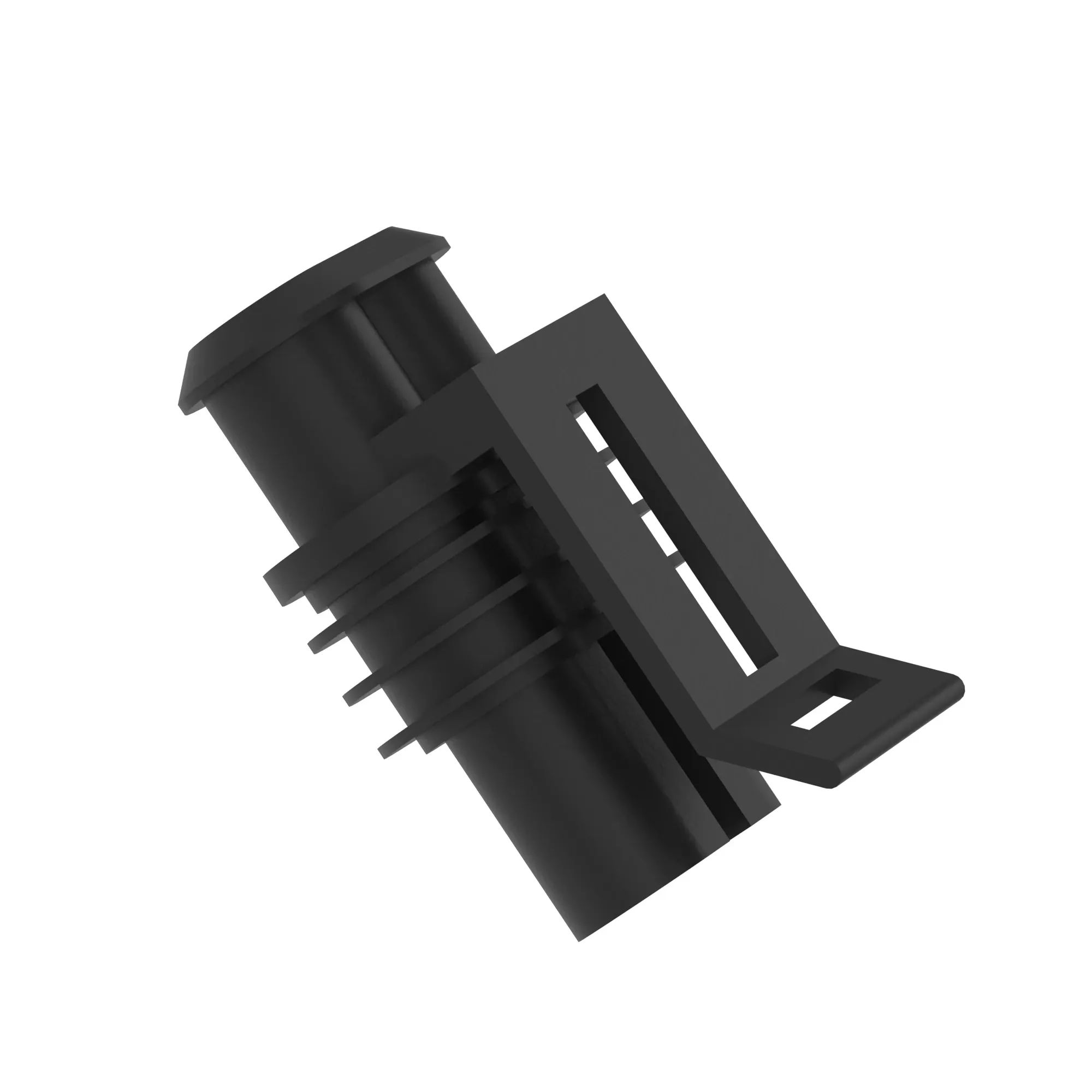 Conn Tyco SS1.5 2W Ms Blk Plstc