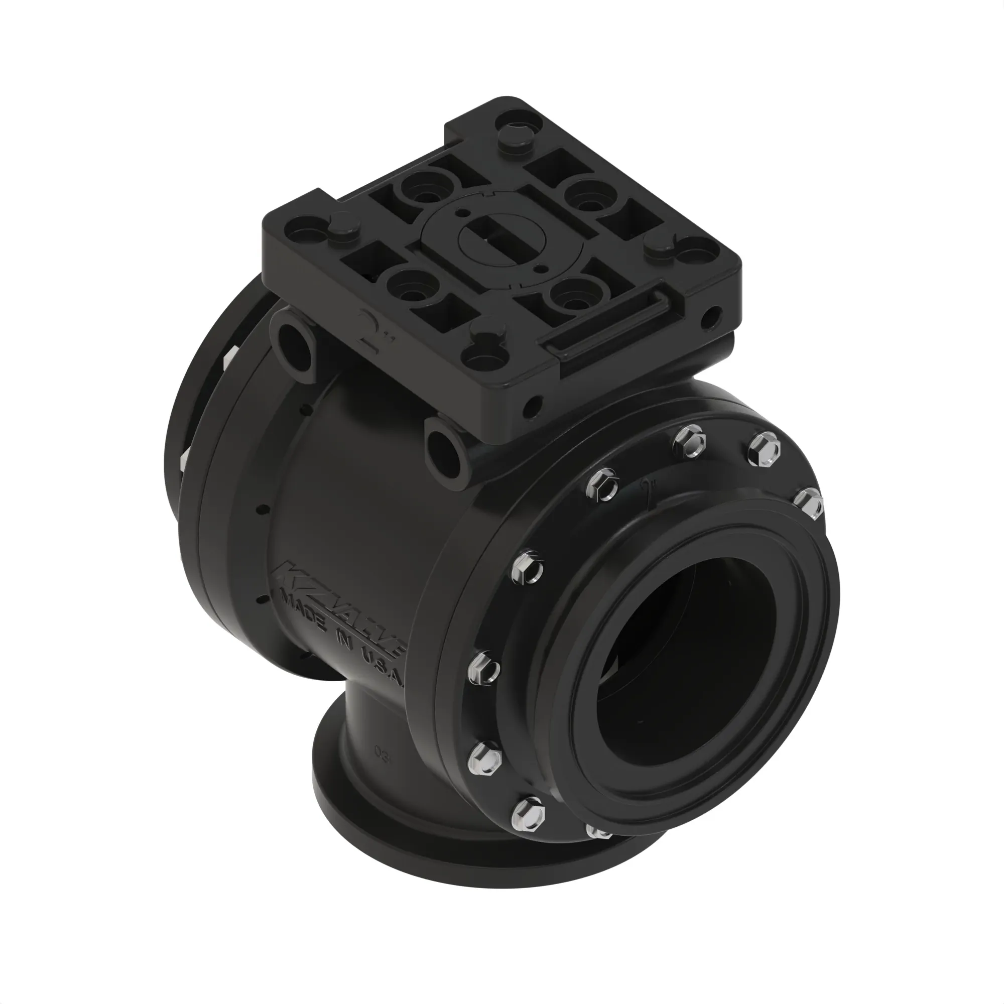 VALVE, BODY ASSY, 3-WAY BALL 2" FLA
