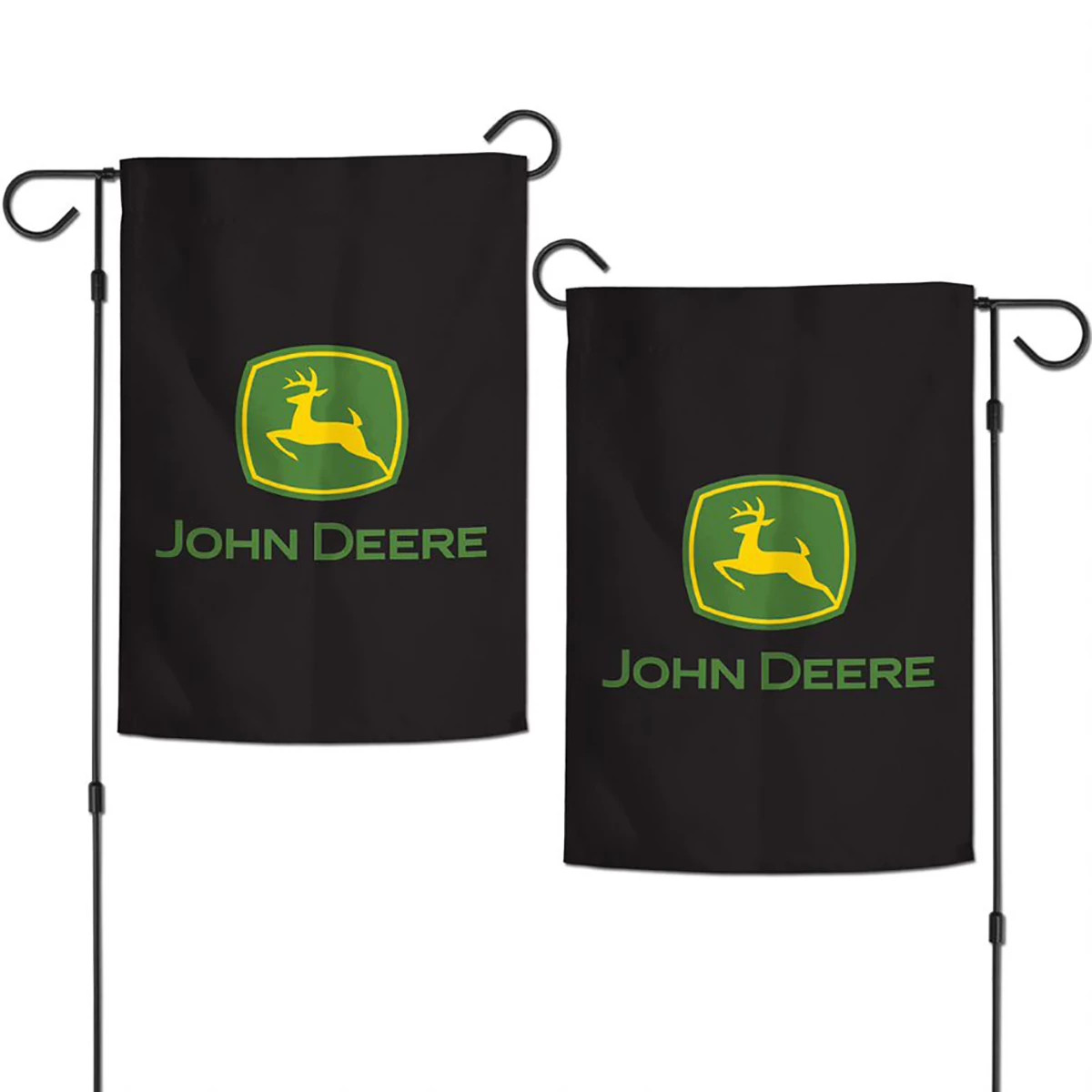 "2 Sided Black Trademark Garden Flag"