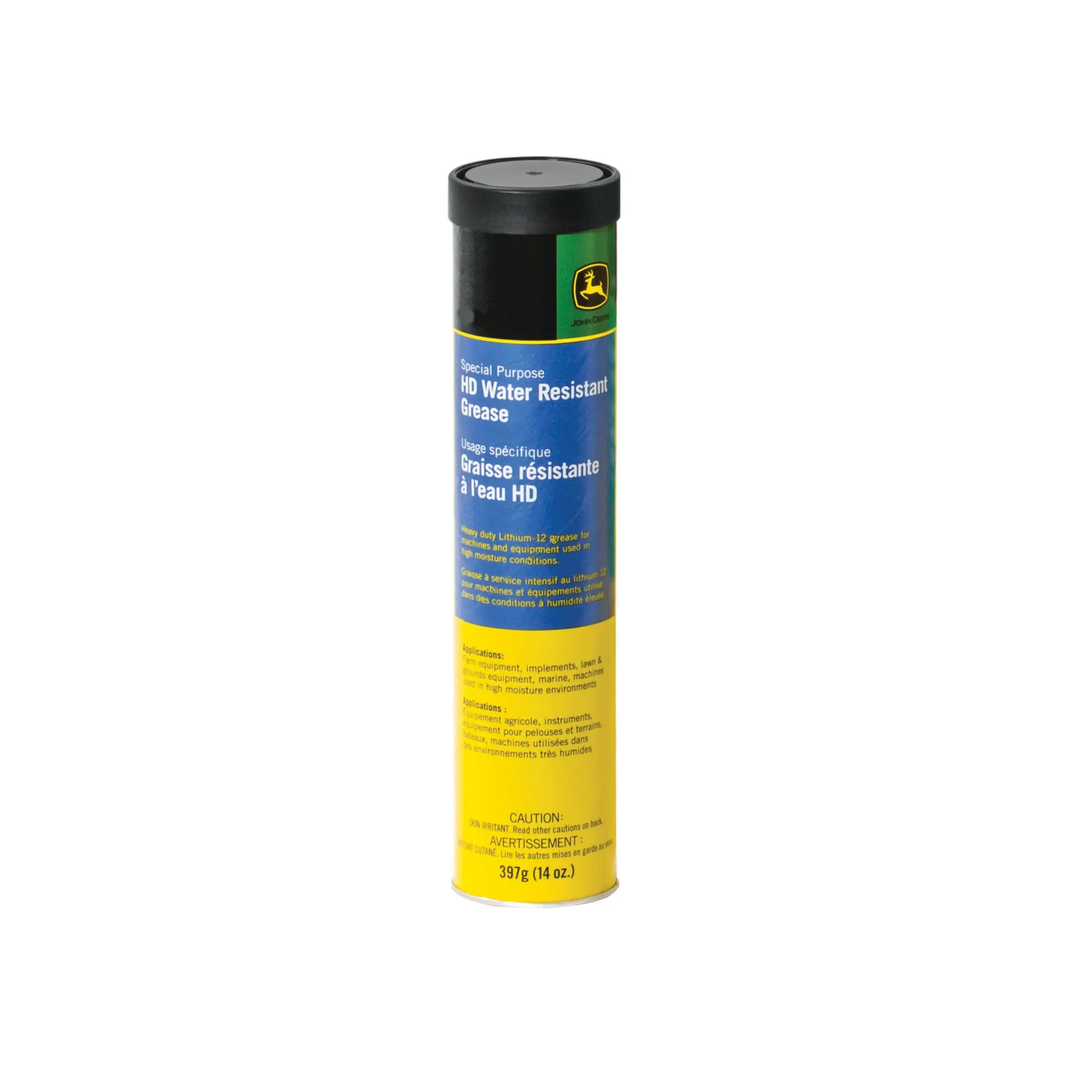 John Deere Special-Purpose Heavy-Duty (HD) Water Resistant Grease, 397 gram (14 Oz) Cartridge - TY24425