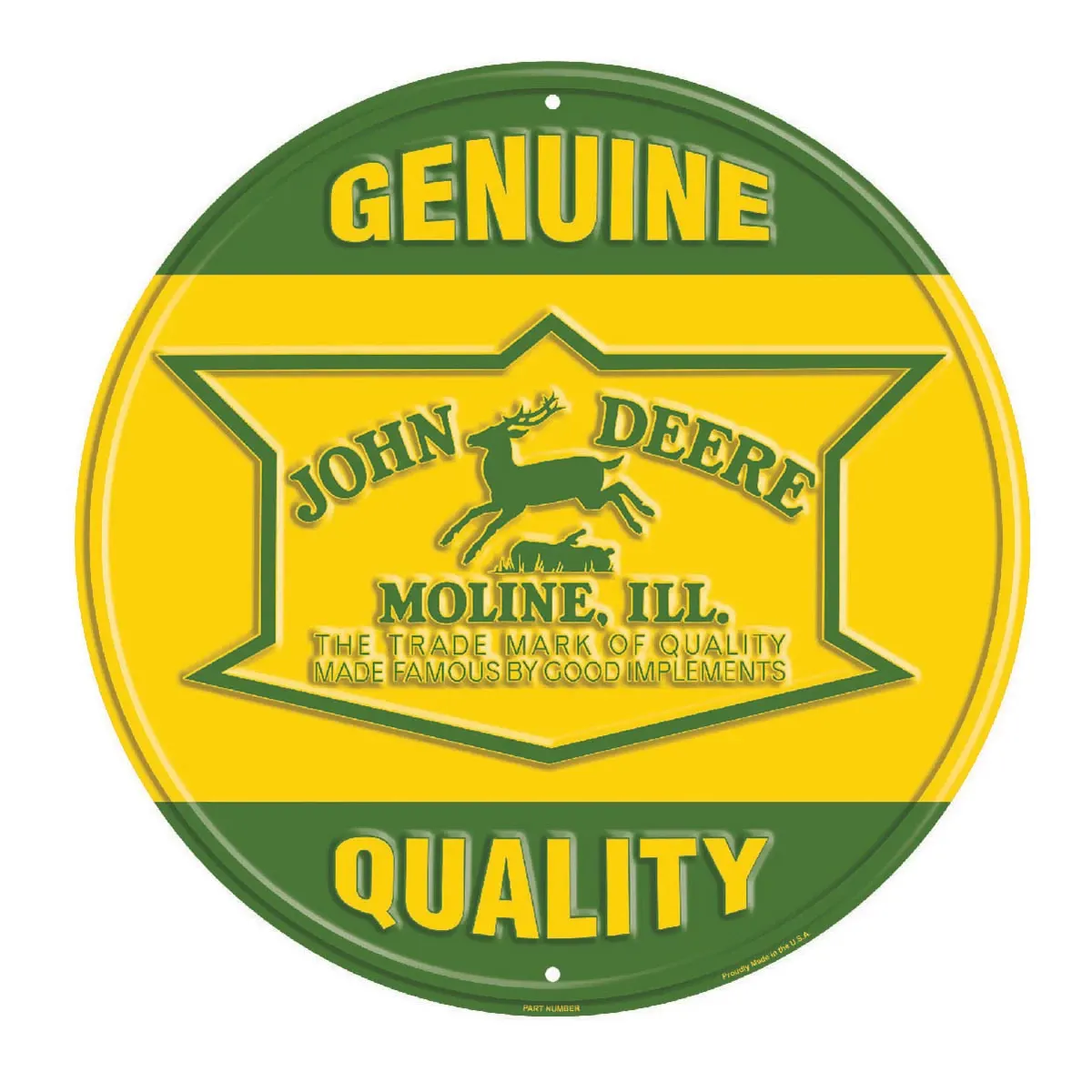 Metal Round Sign Genuine Quality