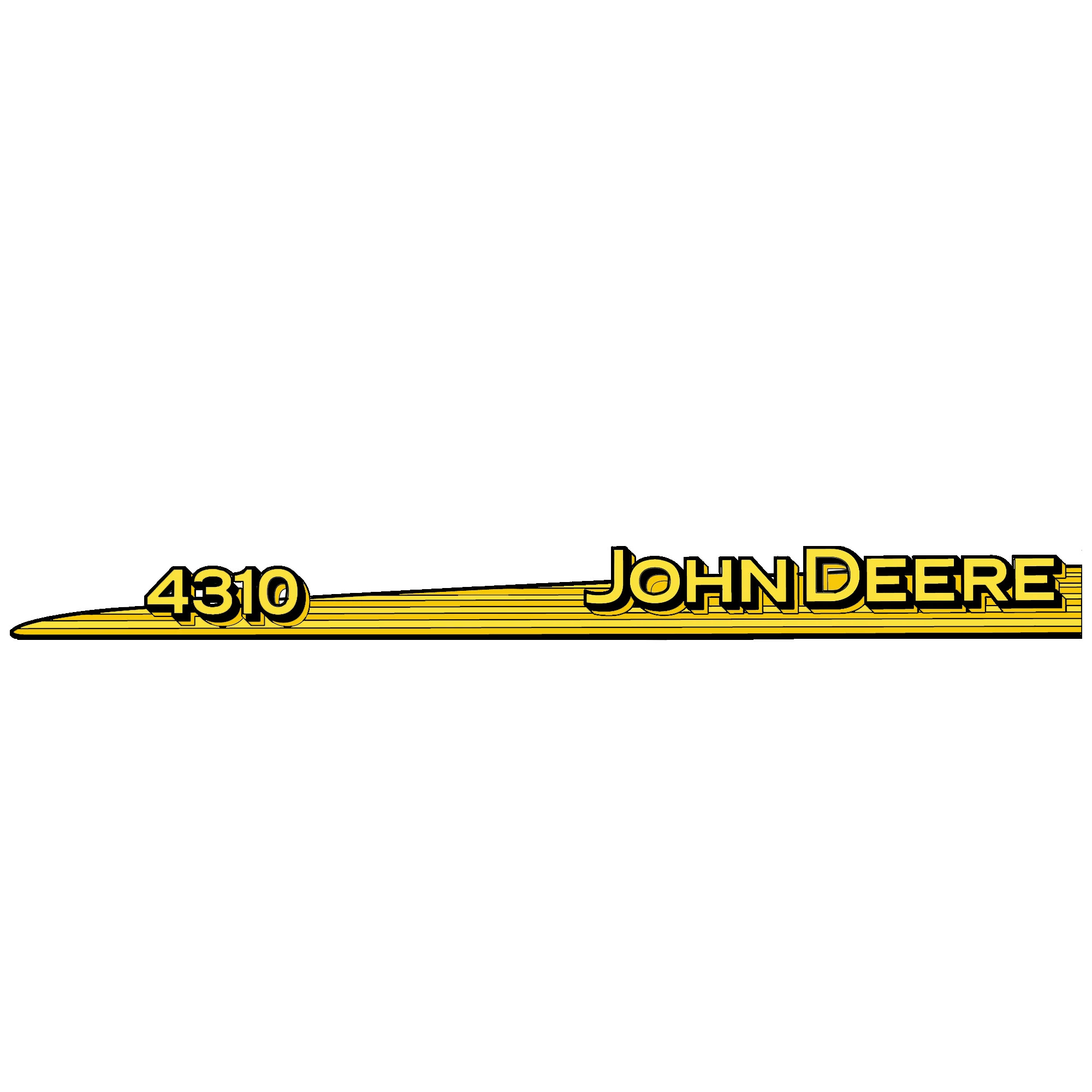 John Deere John Deere 4310 Model Designator Label, Left Side - LVU12285