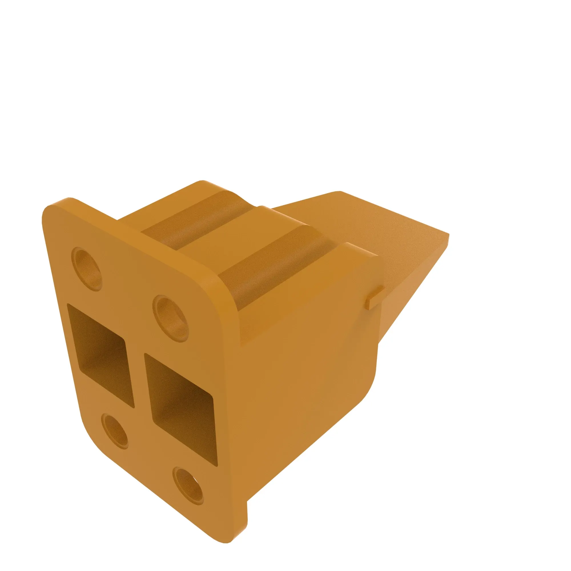 CONN ACCY DEUTSCH DTP 4W ORNG PLSTC