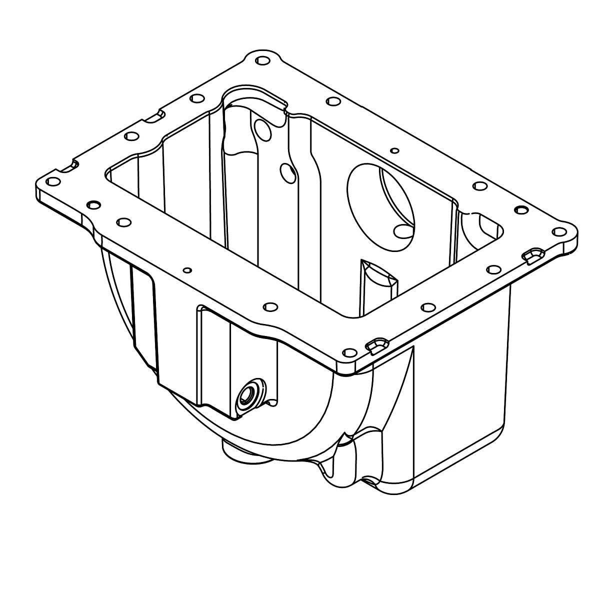 Housing, MFWD Clutch, With Dowel Pi