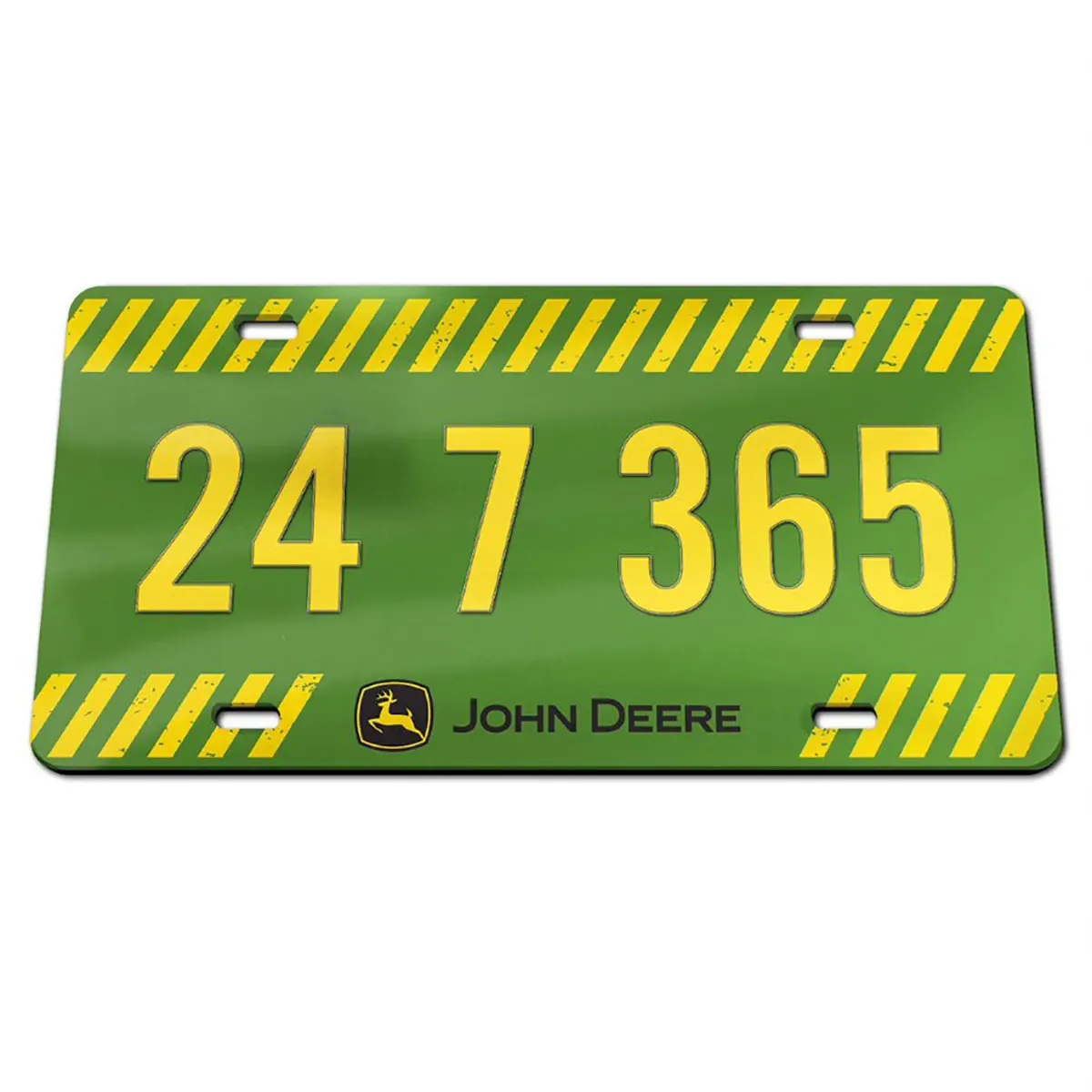 "Green 24 7 365 License Plate"
