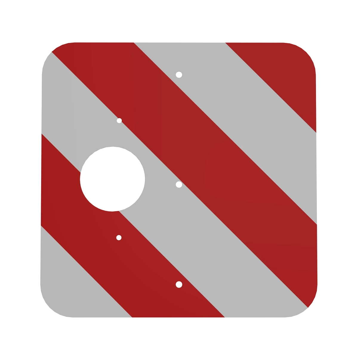 Plate, Region II Warning - Left Rea
