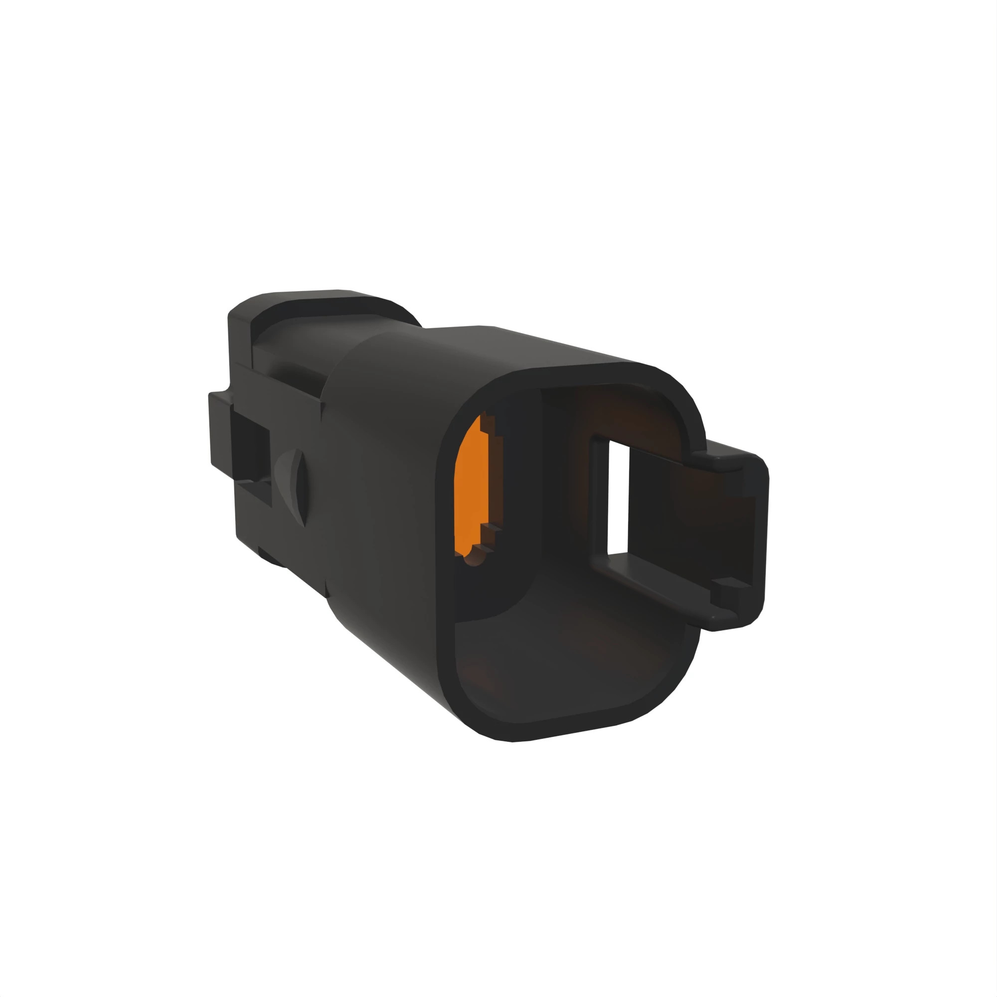 CONN DEUTSCH DT 4W FS BLK PLSTC
