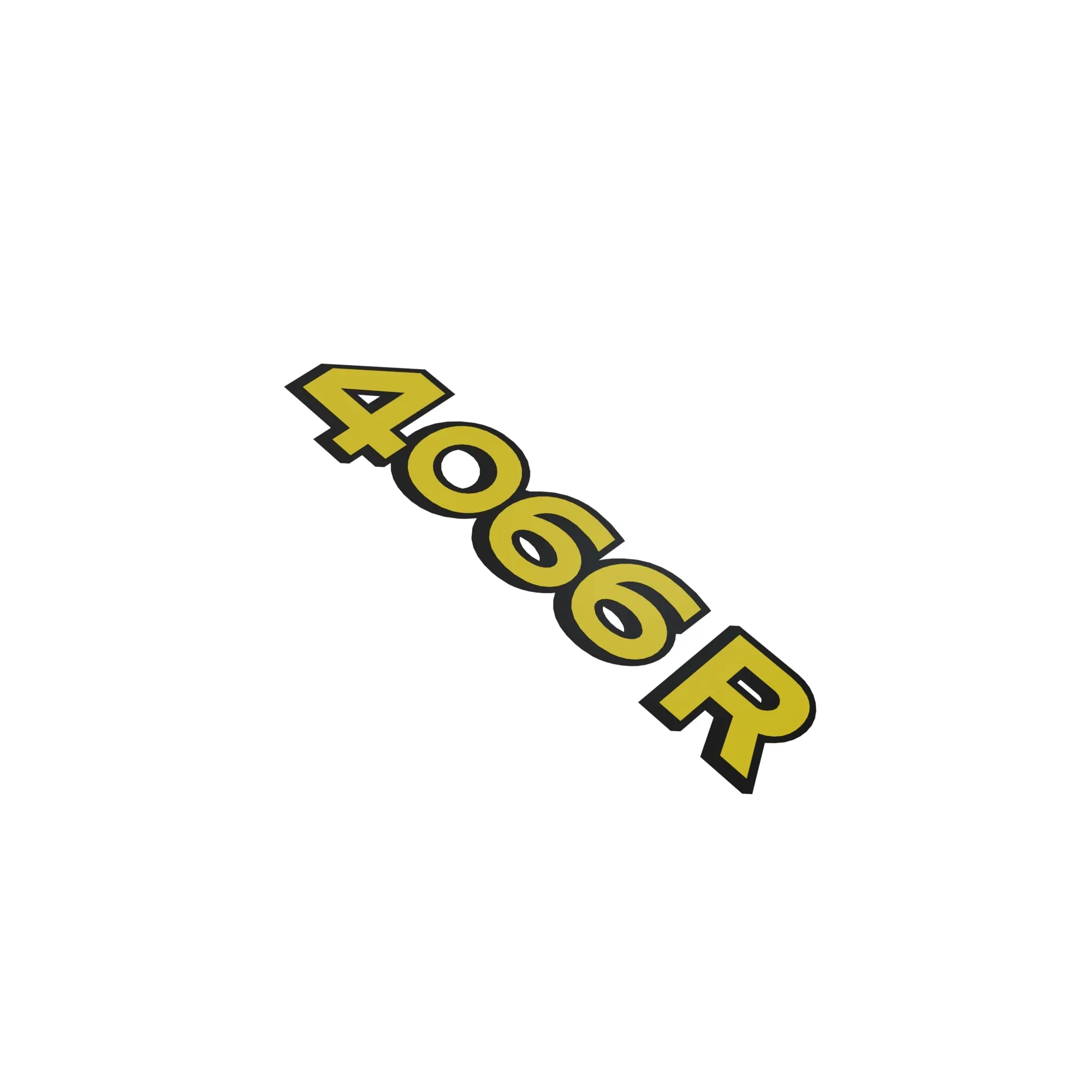 LABEL, MODEL NUMBER, 4066R RH