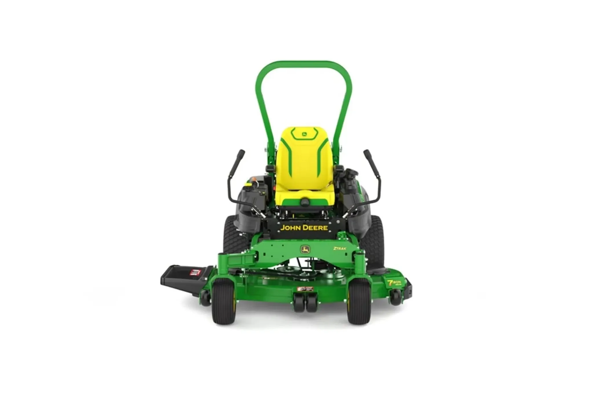 Front-facing view of Z965R EFI ZTrak zeroâ€‘turn mower.