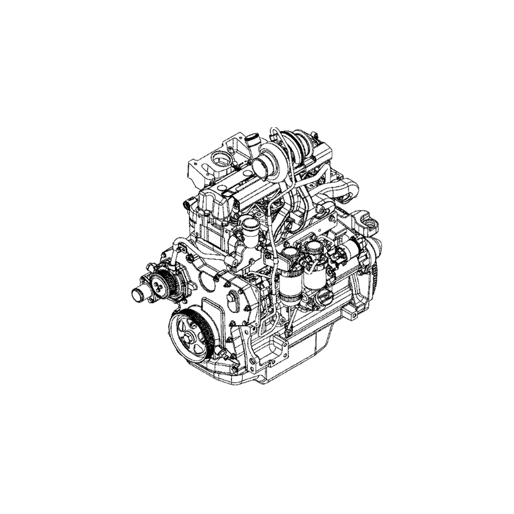 John Deere Reman REMAN Diesel Engine, 4.5 Liter, Tier 3 - SE502129