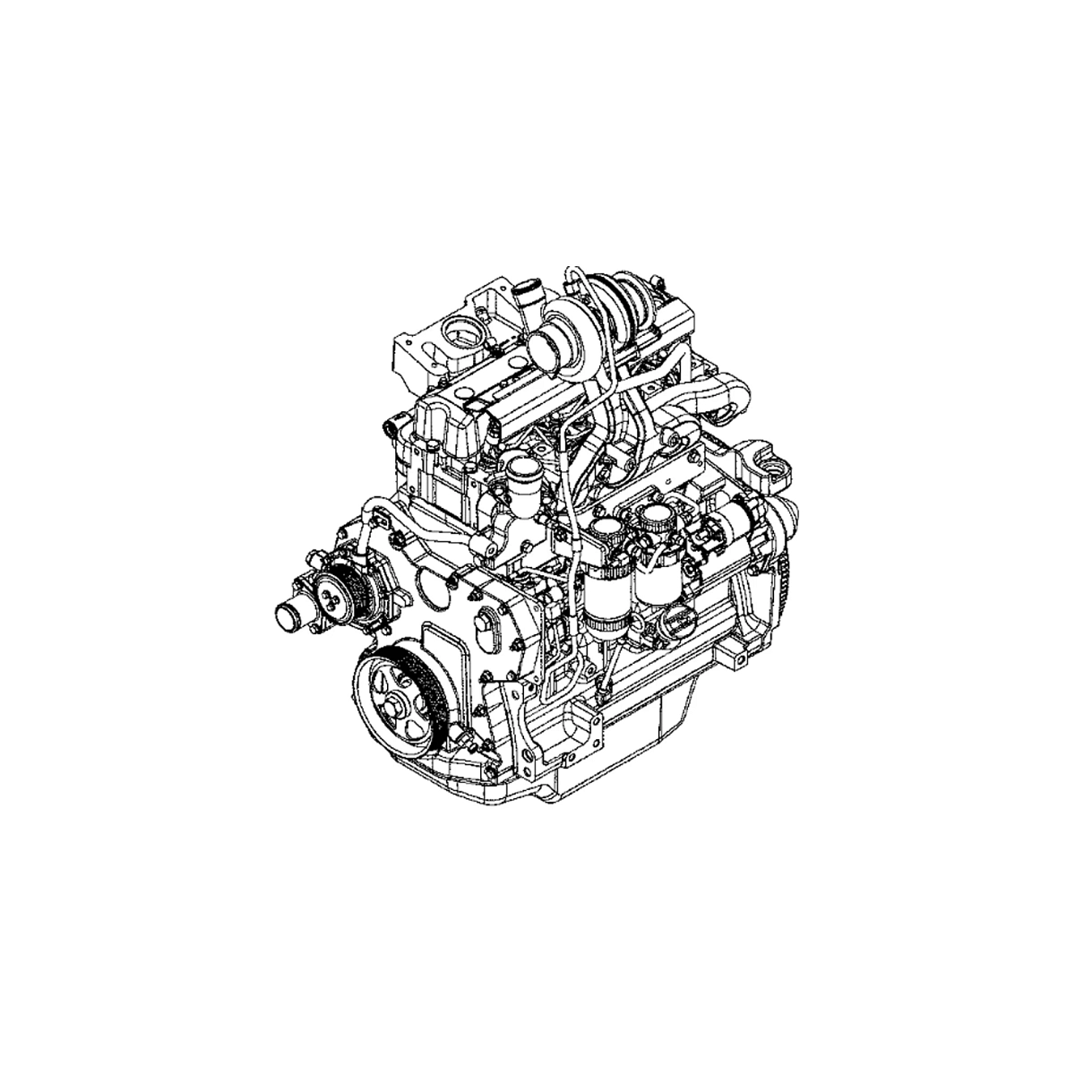 Engine, Complete 4045PT, Tier 3