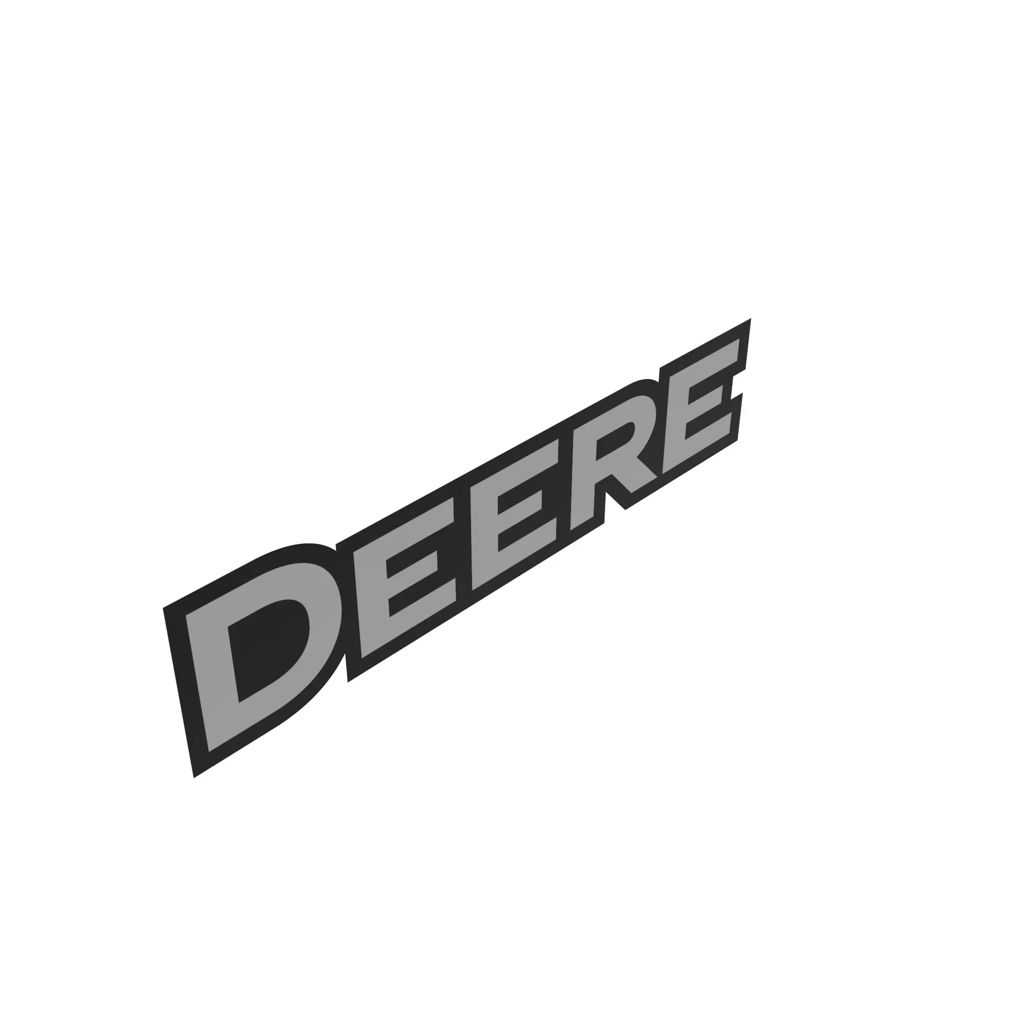 John Deere Deere Logotype Trademark Label - JD5849
