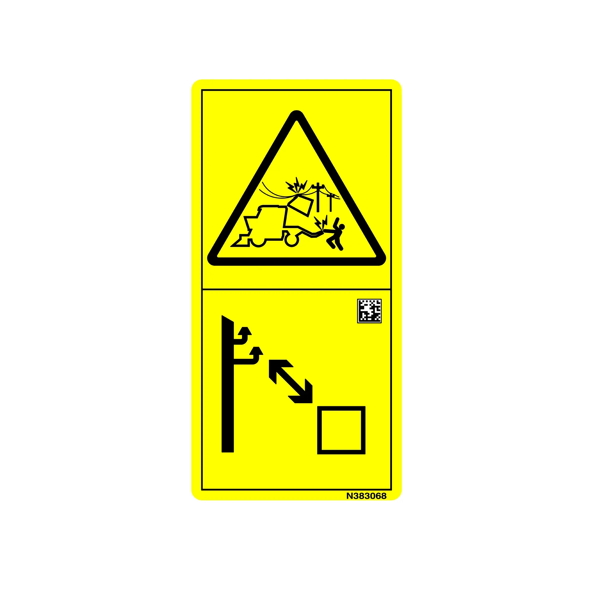John Deere Gate Lock Text Free Label - N383067