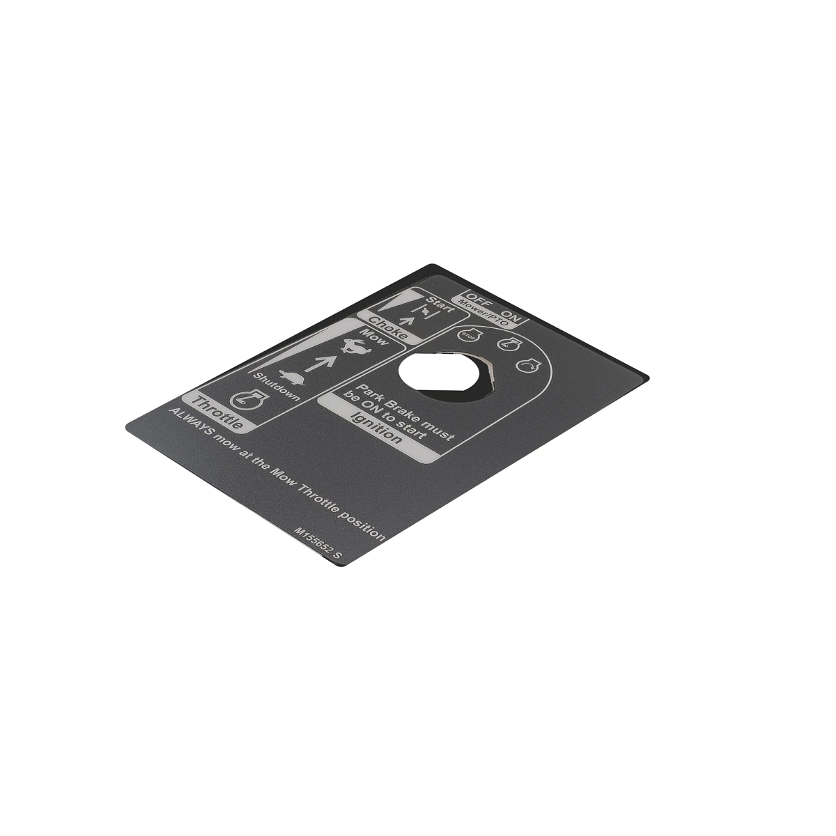 LABEL, NON CHOKED DASHBOARD ENG