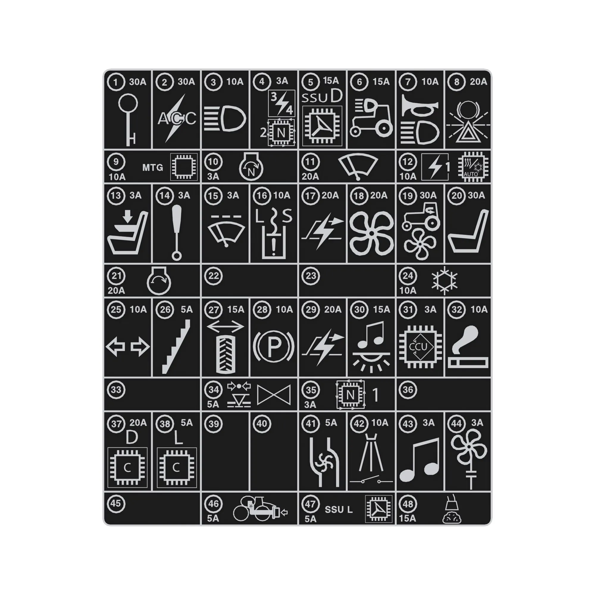 John Deere Cab Load Center Decal - N403927
