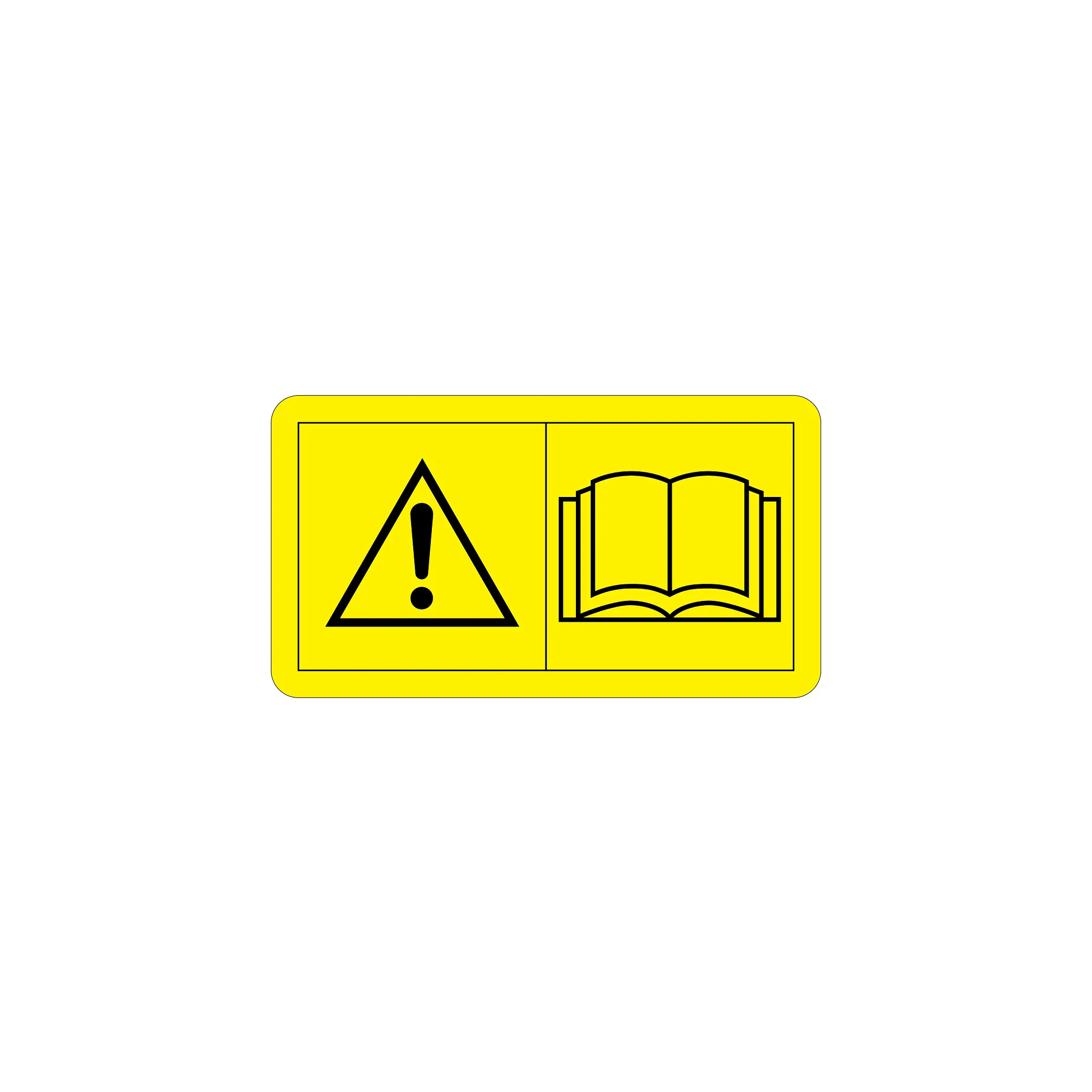John Deere Text Free Caution Decal - MT3563