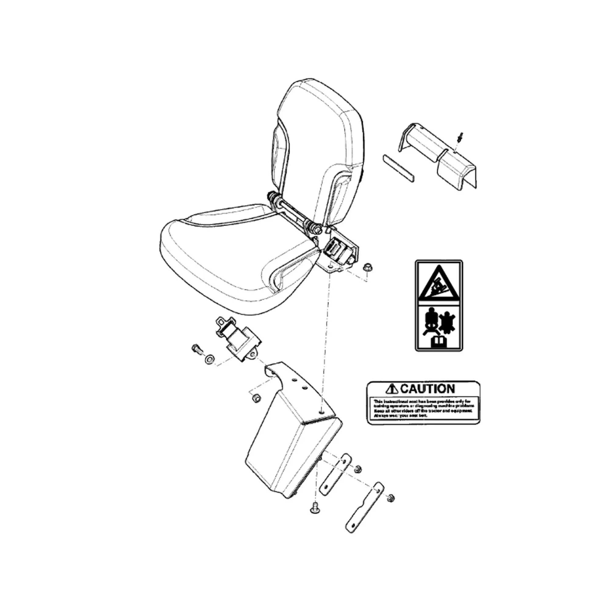John Deere Instructional Seat Installation Attachment - AL204298