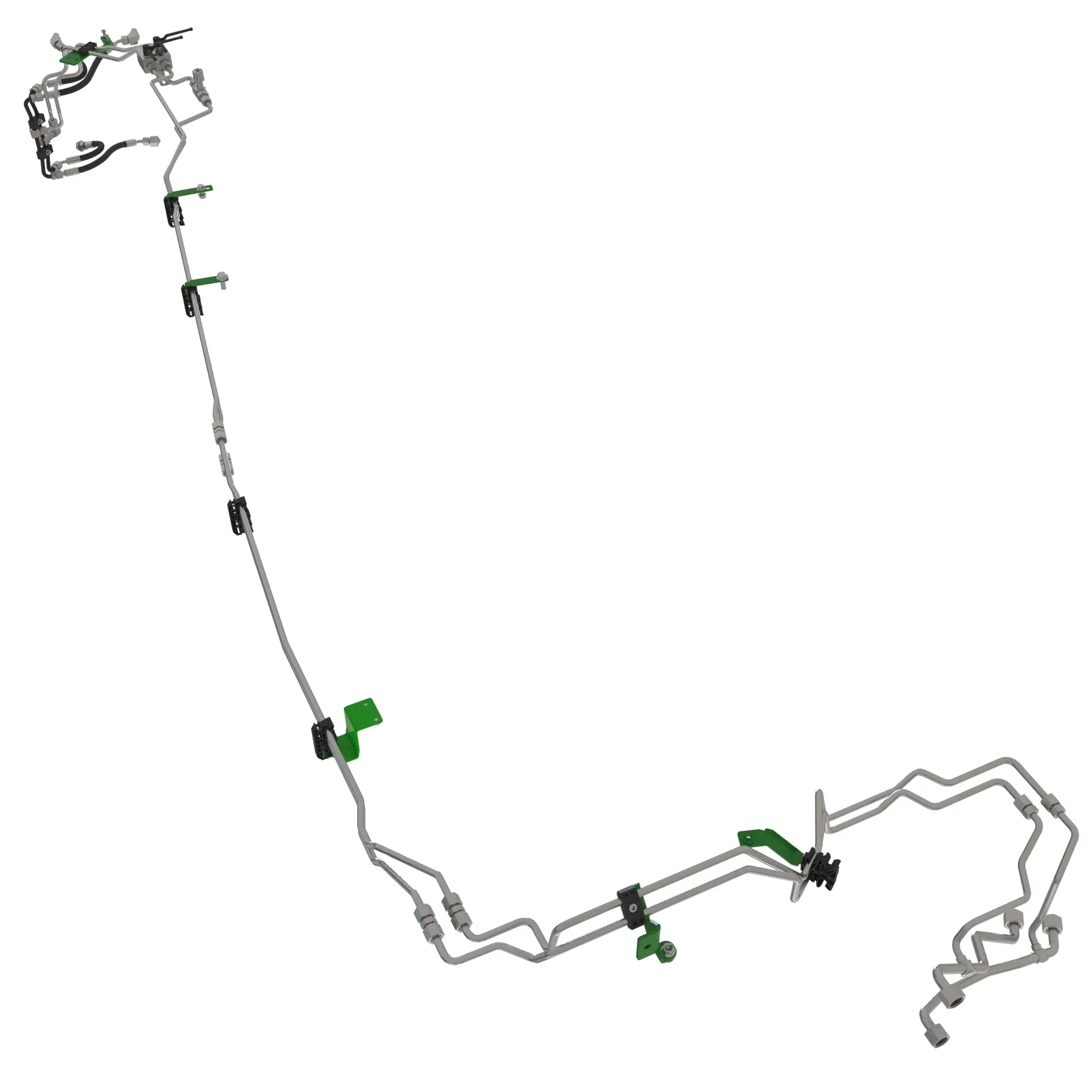John Deere Economy Front Hitch Oil Lines Attachment - BL16069