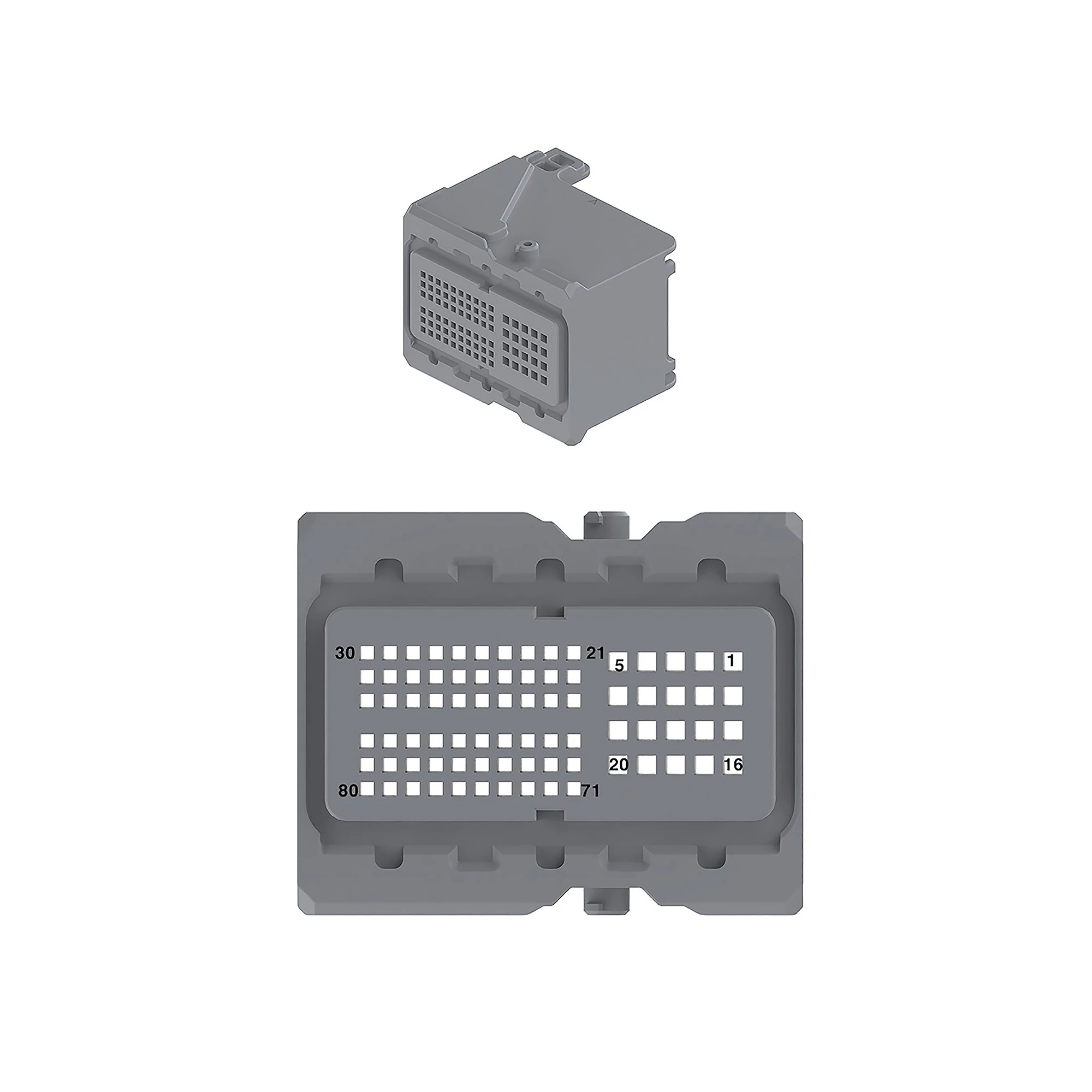 CONN MOLEX COMPACTUS 80W MS BLK PLS