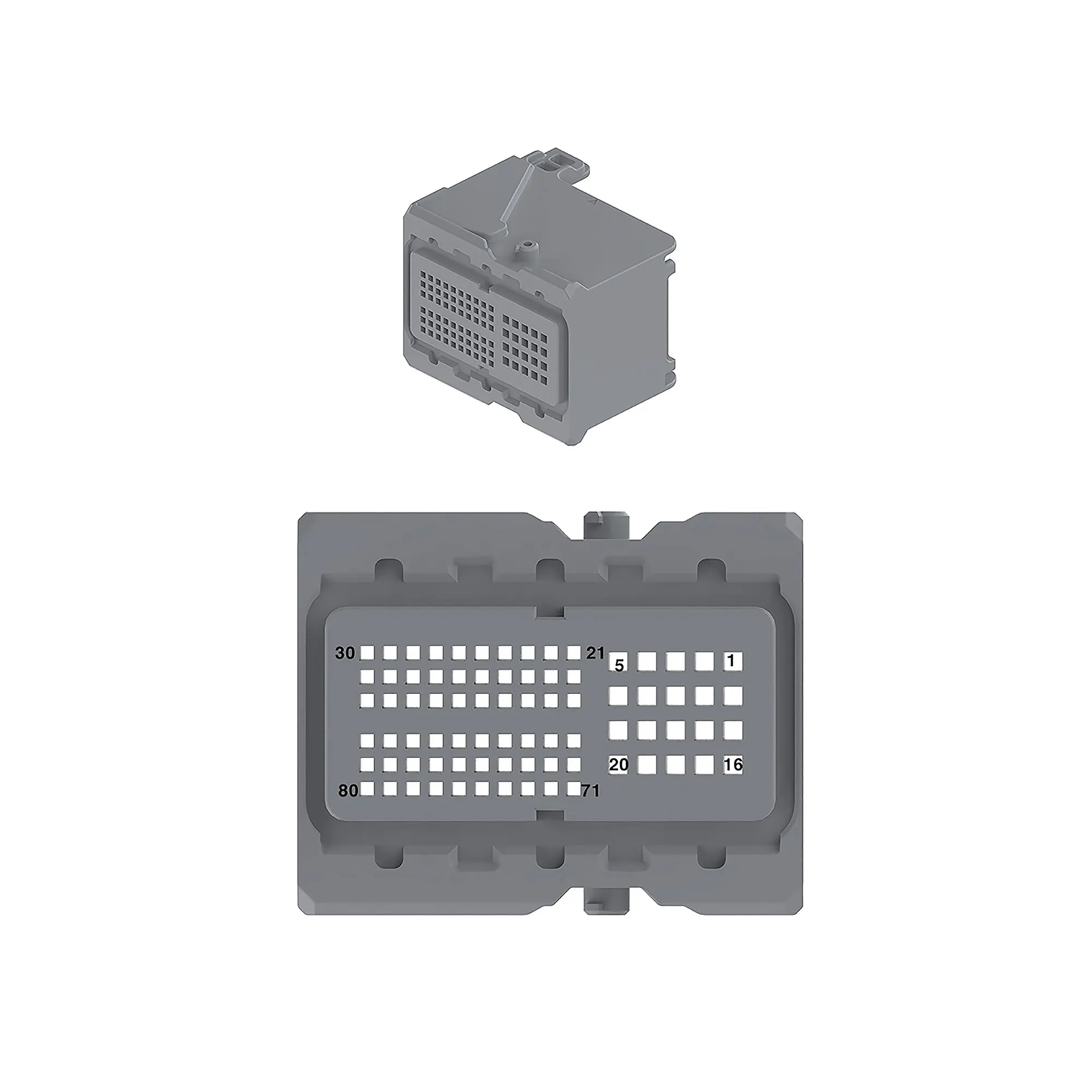 Conn Molex Compactus 80W Ms Blk Pls