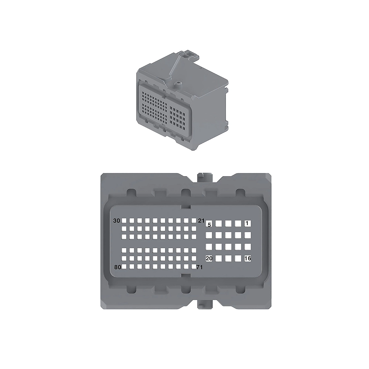 Conn Molex Compactus 80W Ms Blk Pls