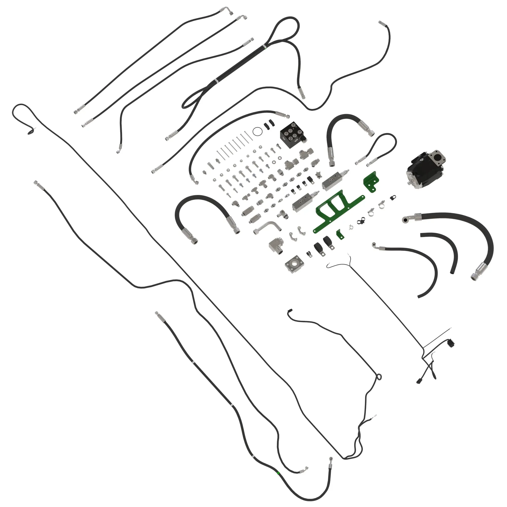 John Deere Auxiliary Hydraulic Field Update Valve Kit - BKK10685