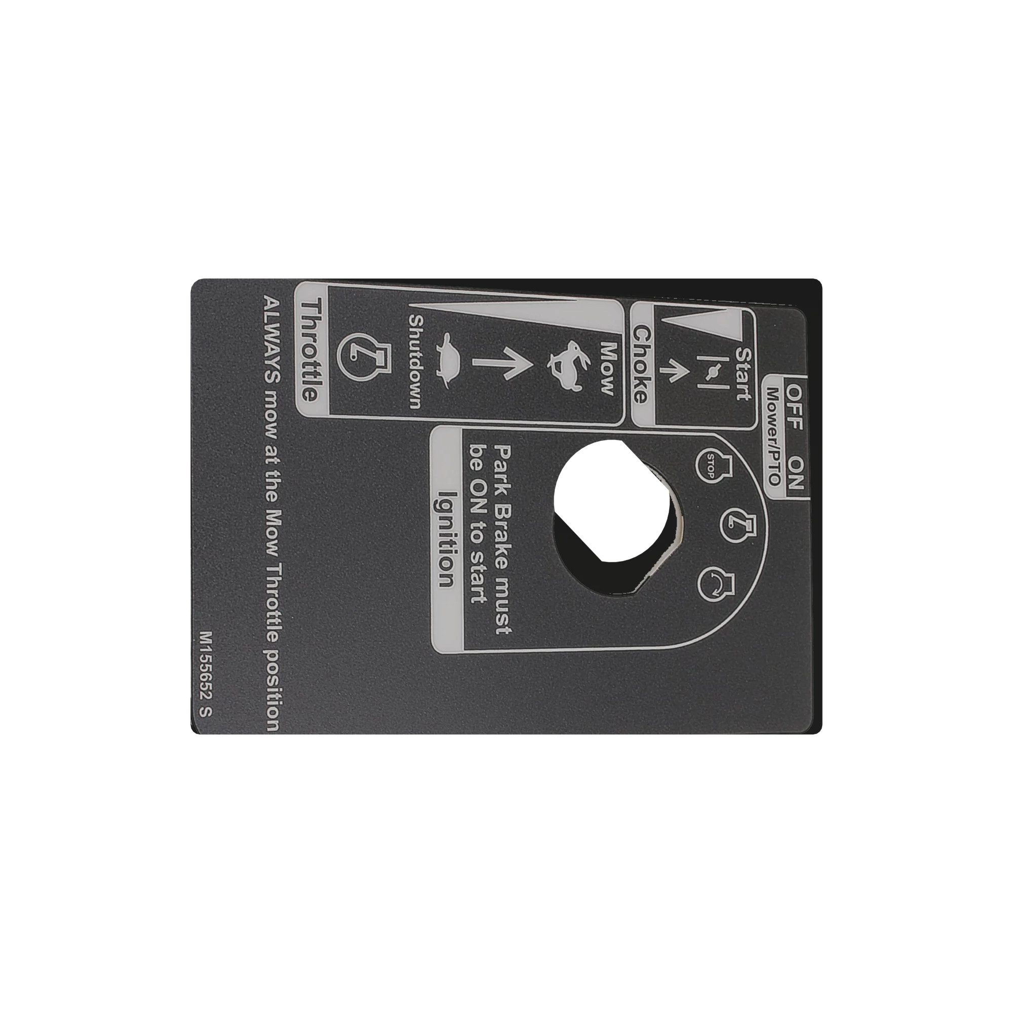 LABEL, NON CHOKED DASHBOARD ENG