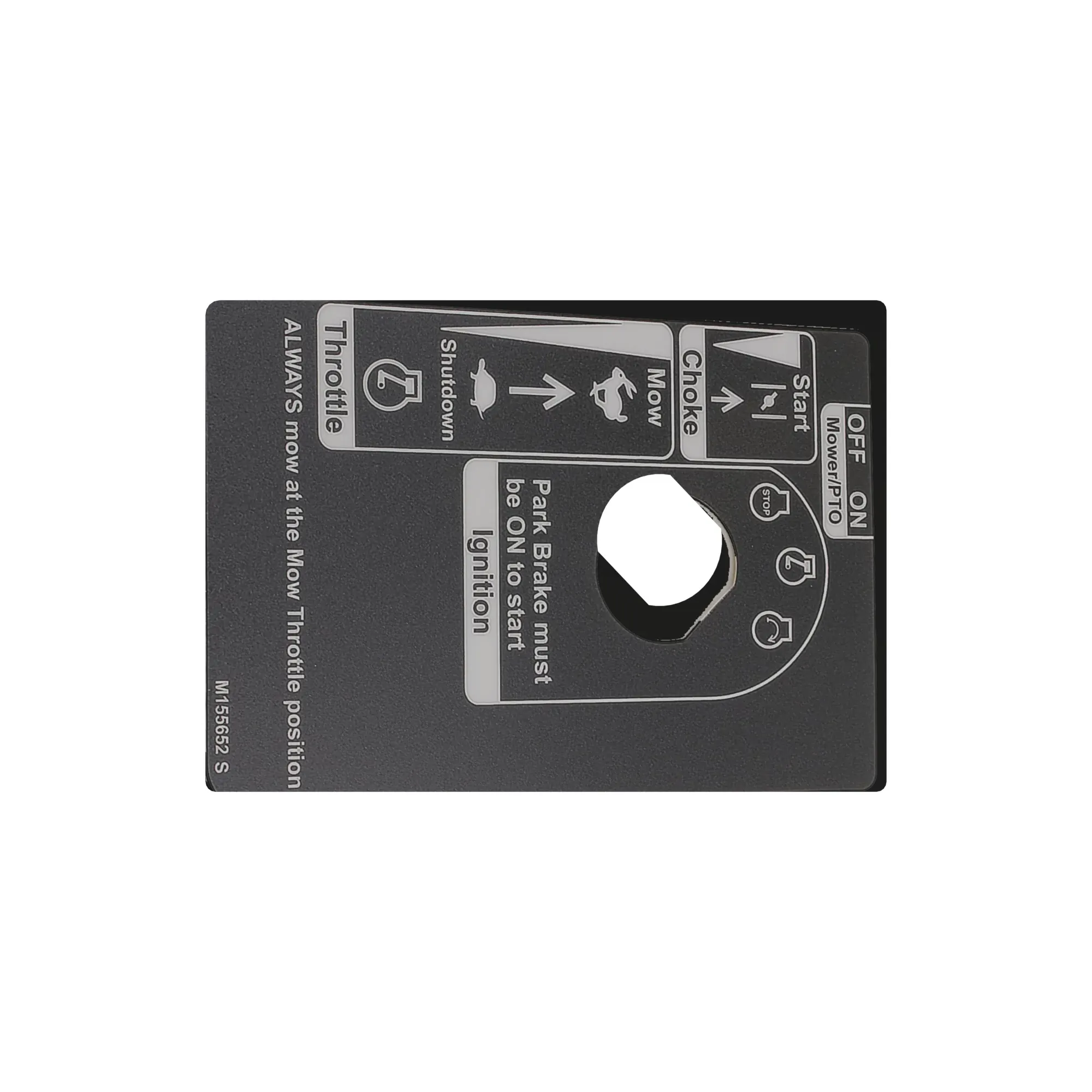 LABEL, NON CHOKED DASHBOARD ENG