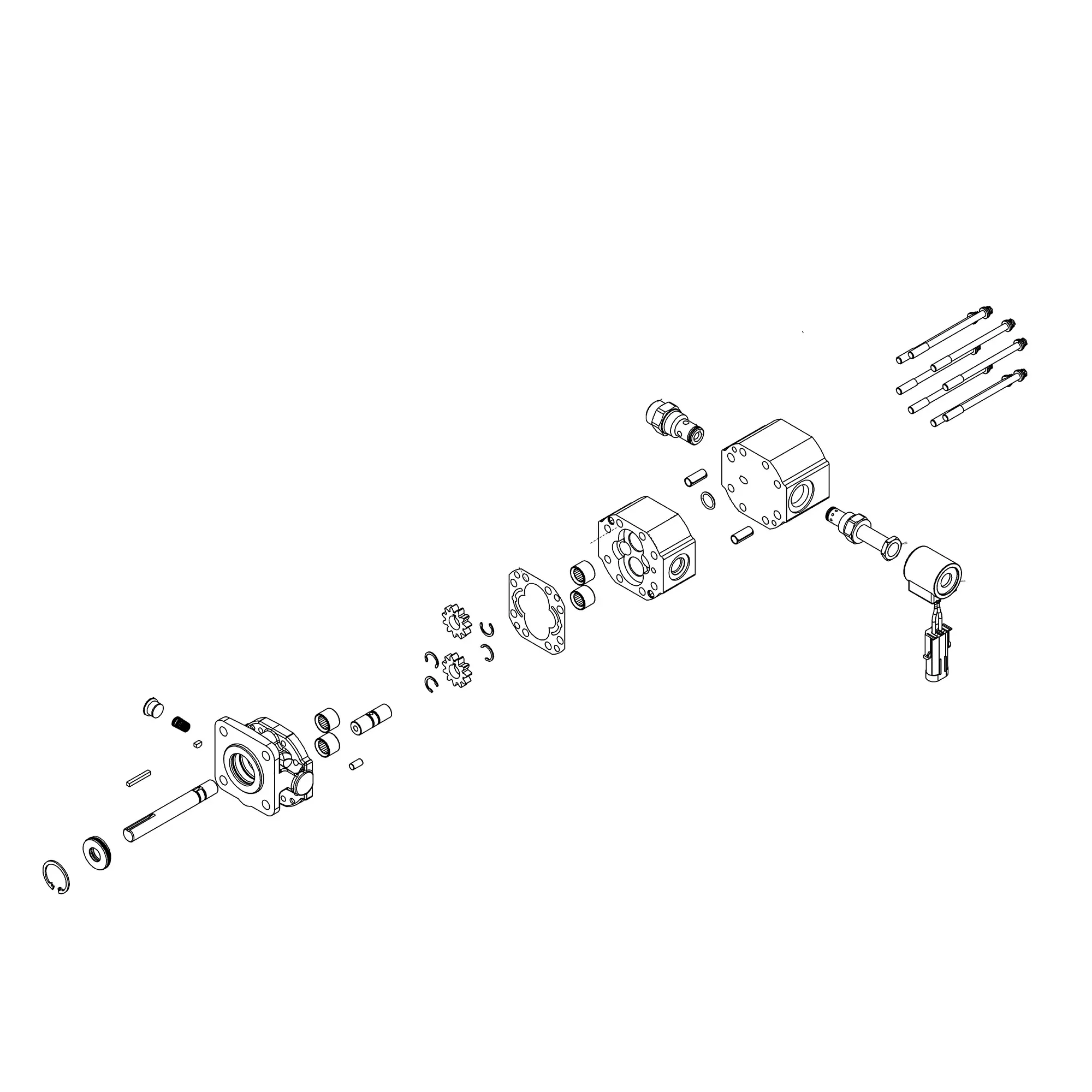 John Deere Central Insecticide Hydraulic Motor - AA68256