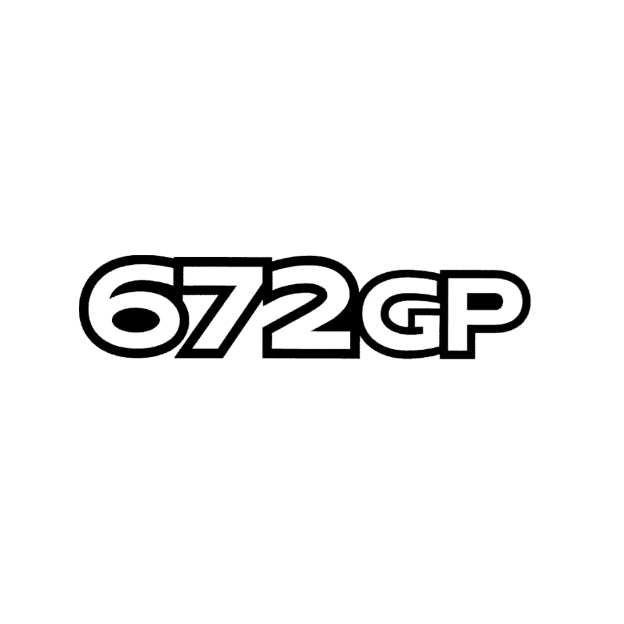John Deere 672GP Model Designation Label - T255463