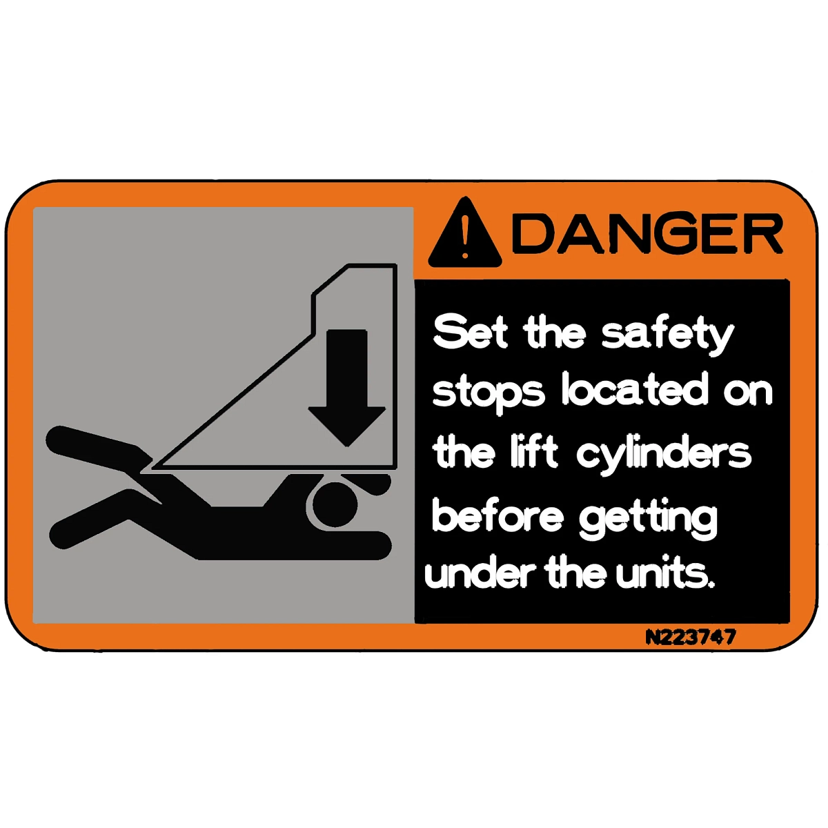 Label, Decal - Unit Danger