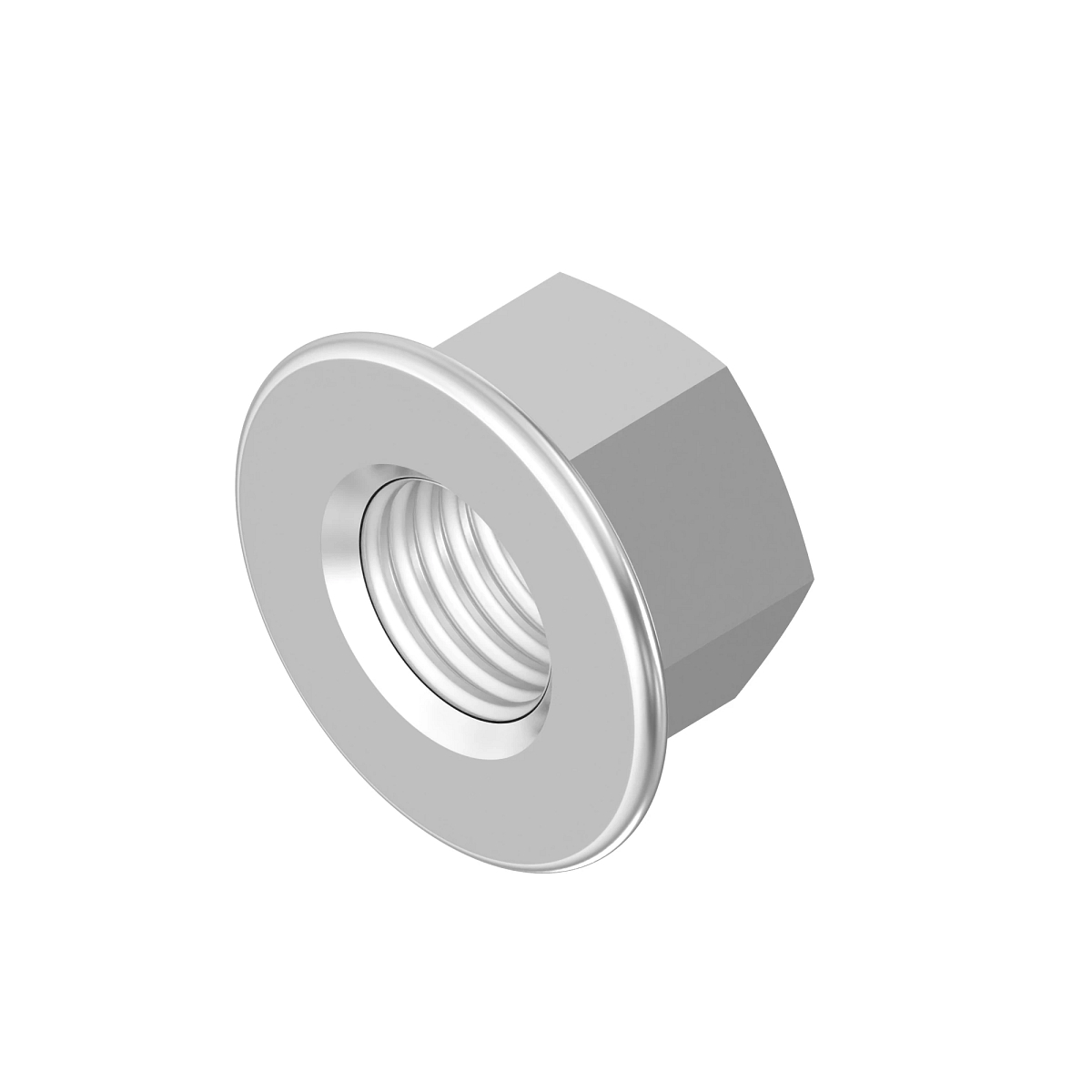 NUT, METRIC, HEX FL, SELF LOCKING