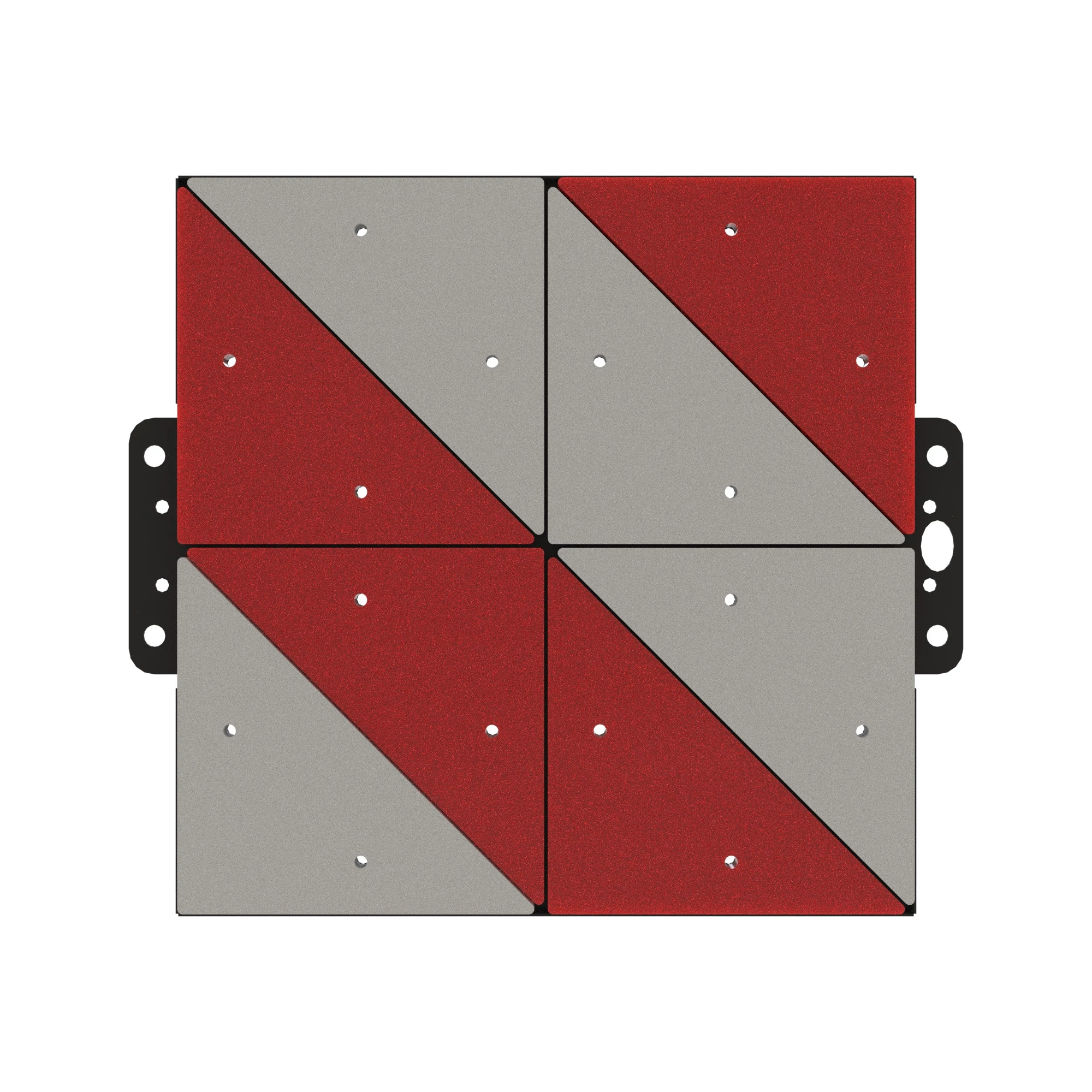 WARNING TABLE RED/WHITE LE ALU