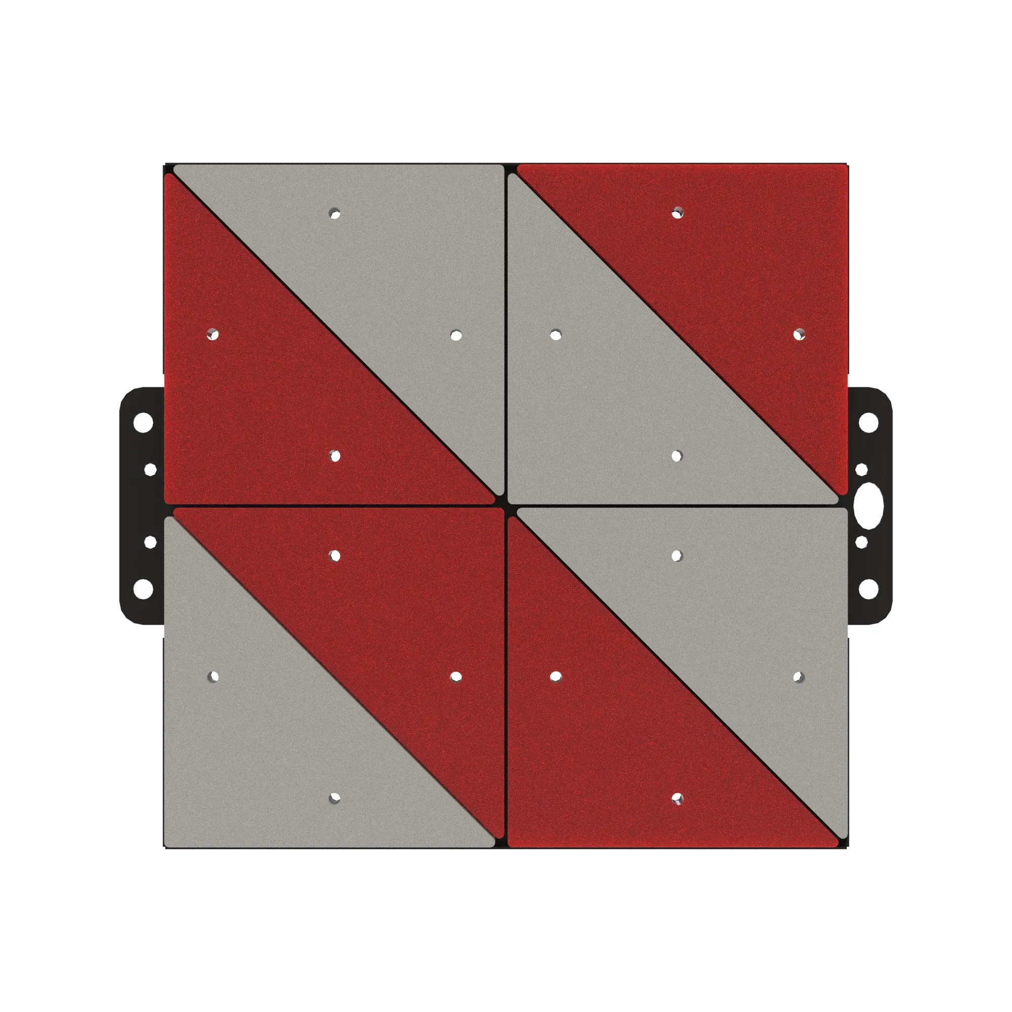 WARNING TABLE RED/WHITE LE ALU