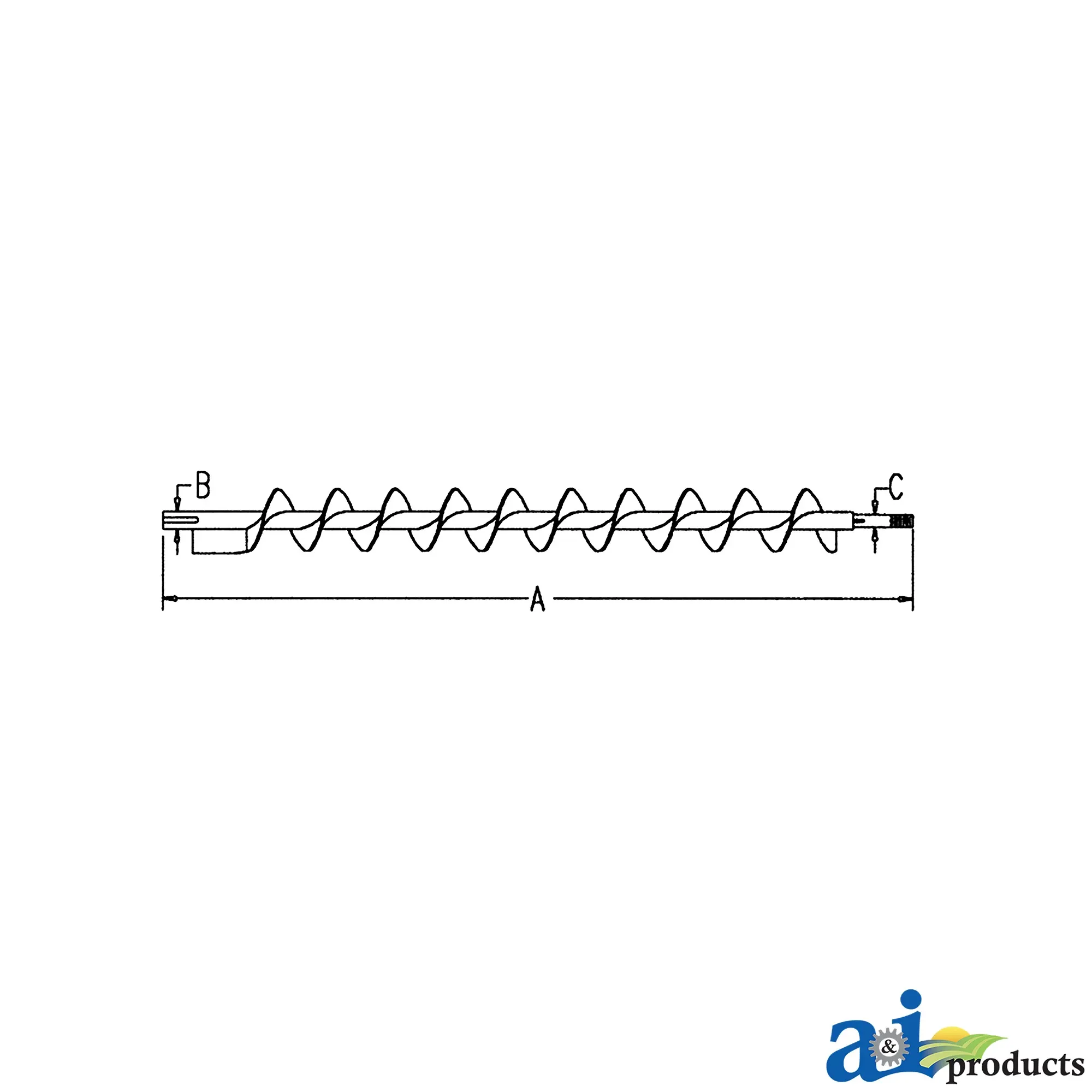 A&I Products Lower Tailing Auger - A-AH122335