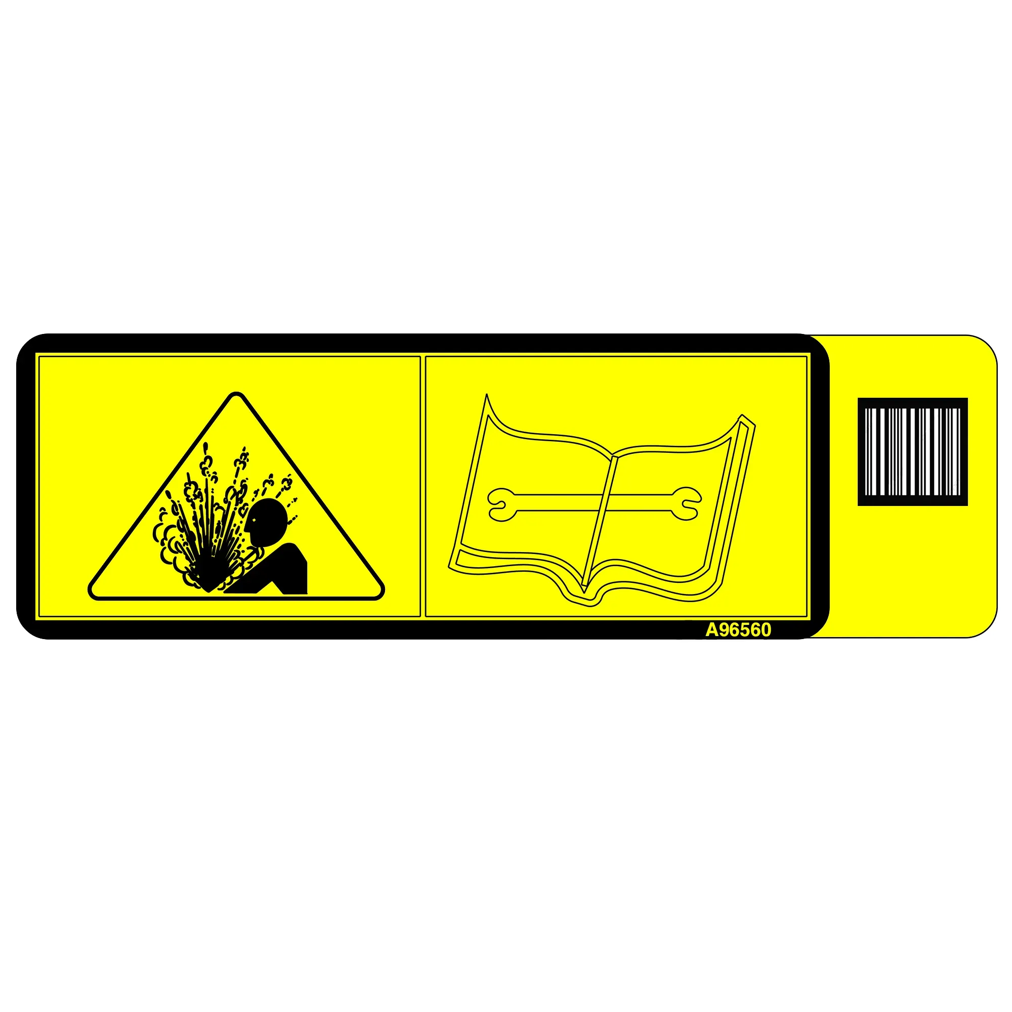 John Deere Caution Label Contents Under Pressure - A96560