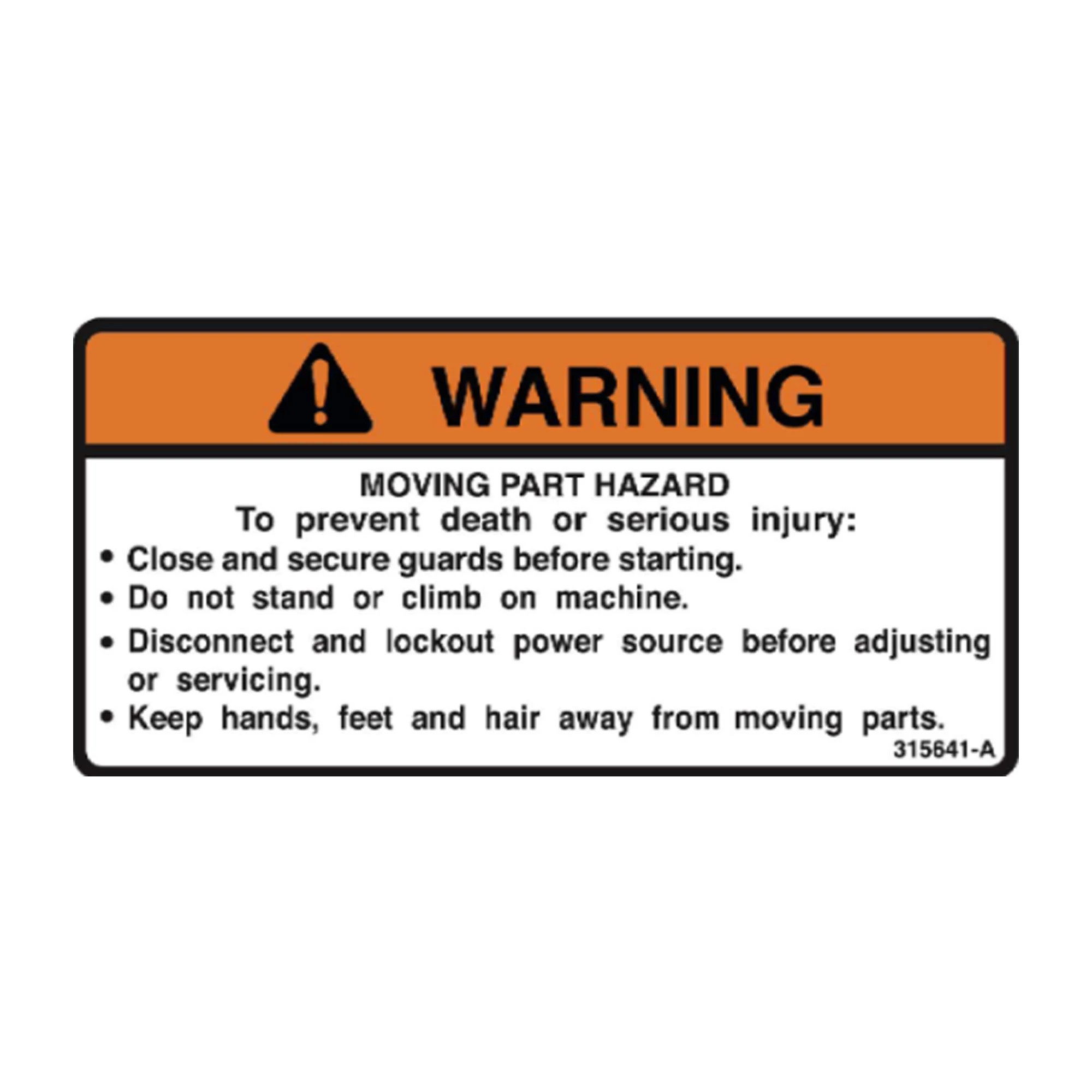 LABEL, WARNING FALLING HAZARD, NLM
