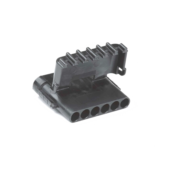 John Deere Black Electrical Connector Assembly, 6 Cavities - R78056
