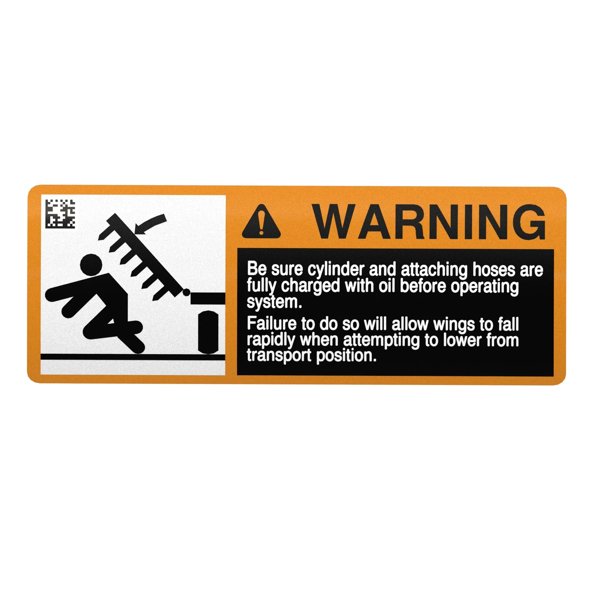 John Deere Label, Safety Warning - A72516