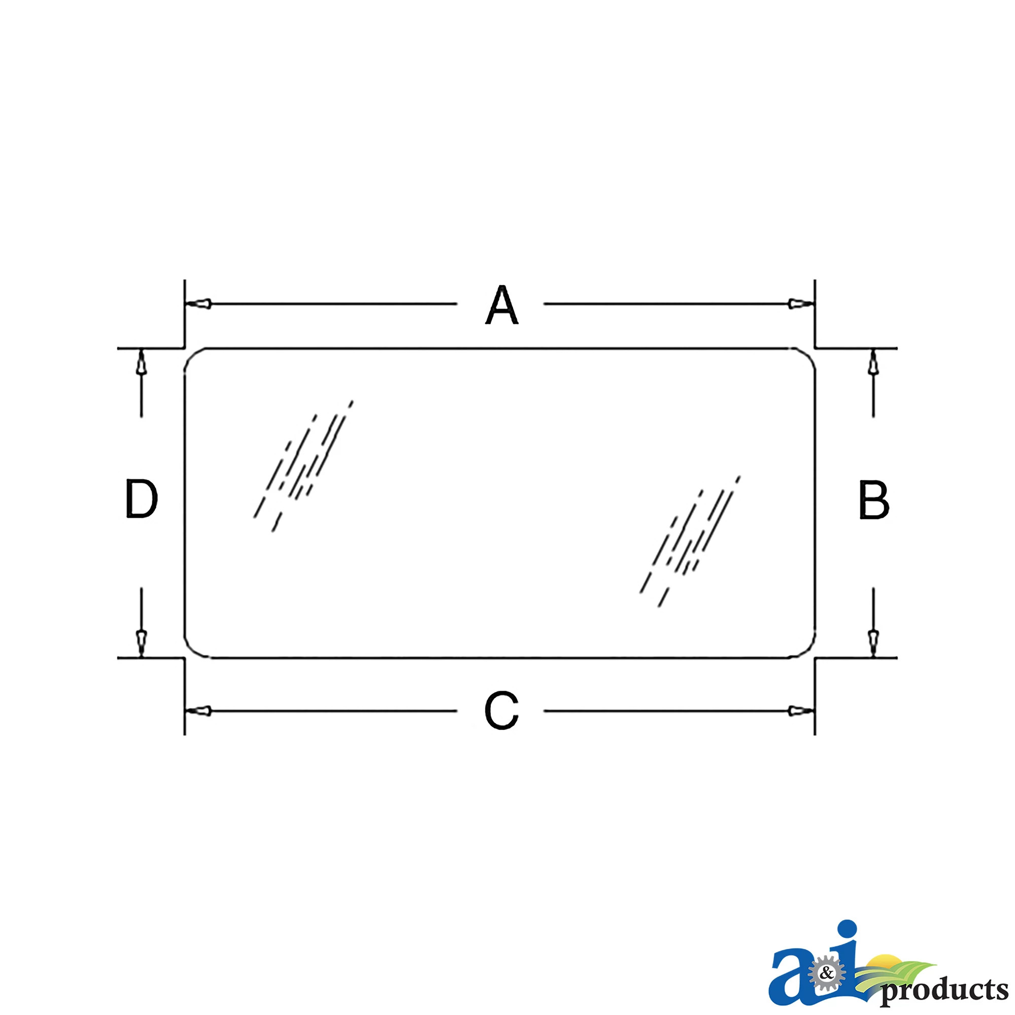 A&I Products Glass Window - A-R201481