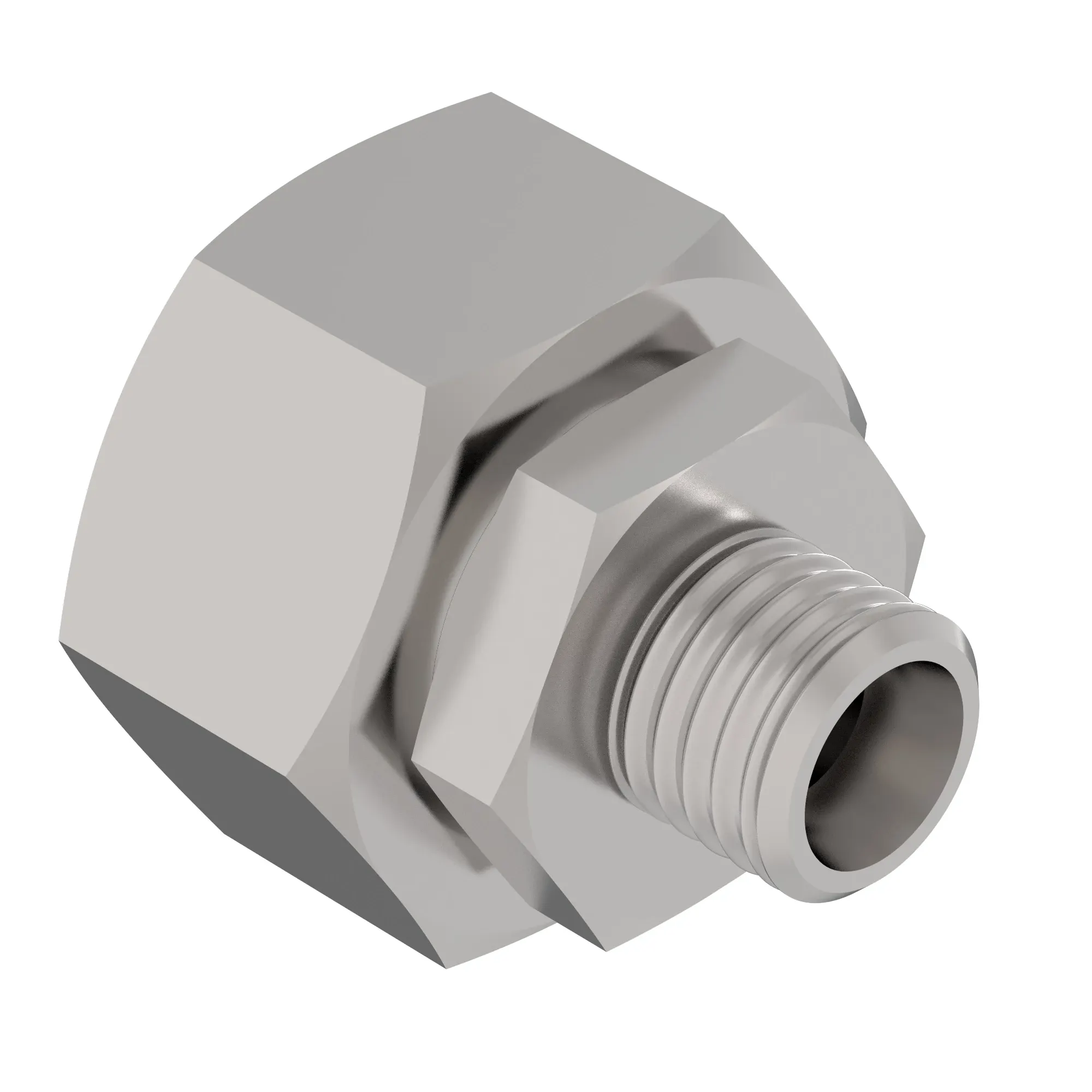 John Deere External Thread Straight Barb Connector Fitting - HXE105793