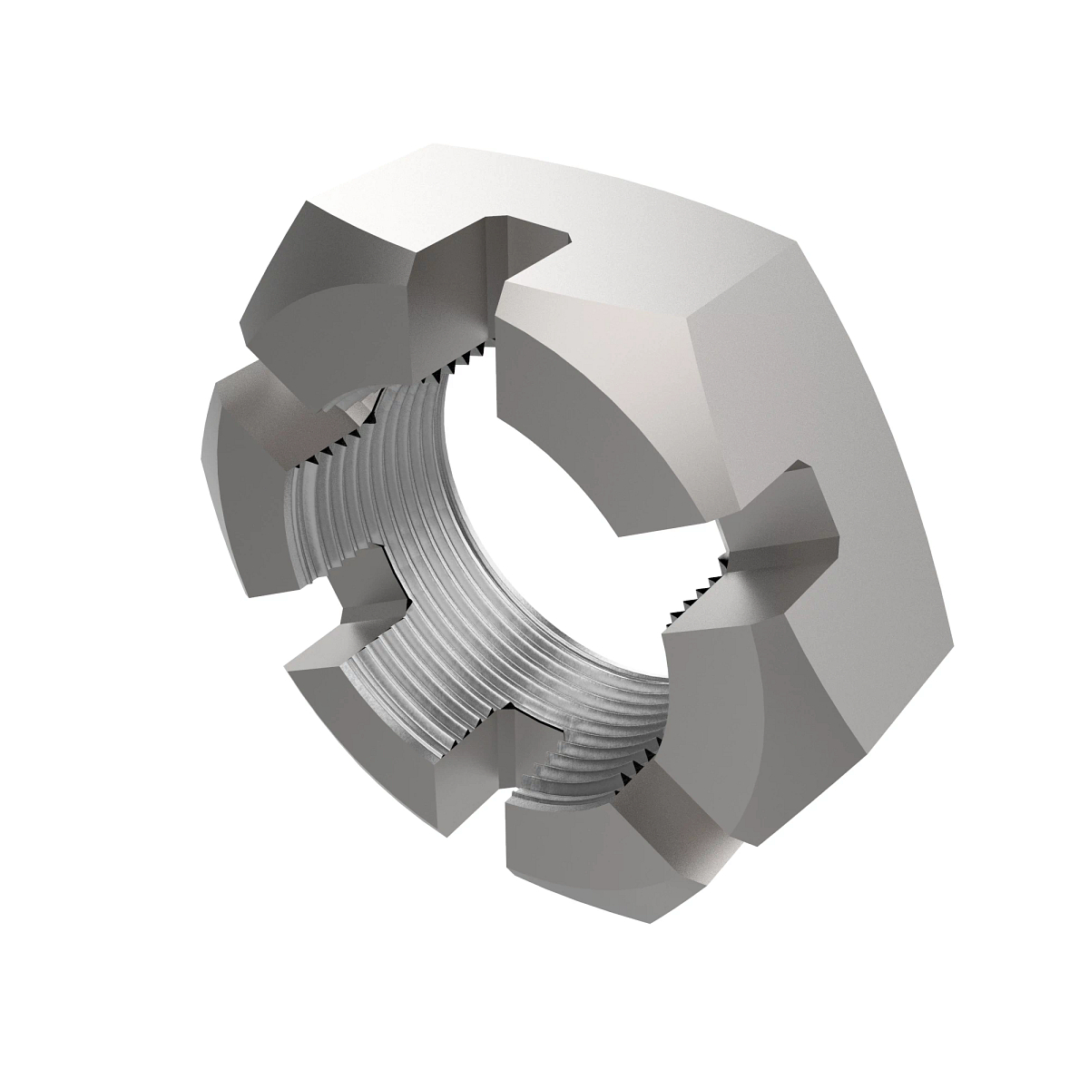 NUT, SLOTTED - 1.00-20 UNEF-2B